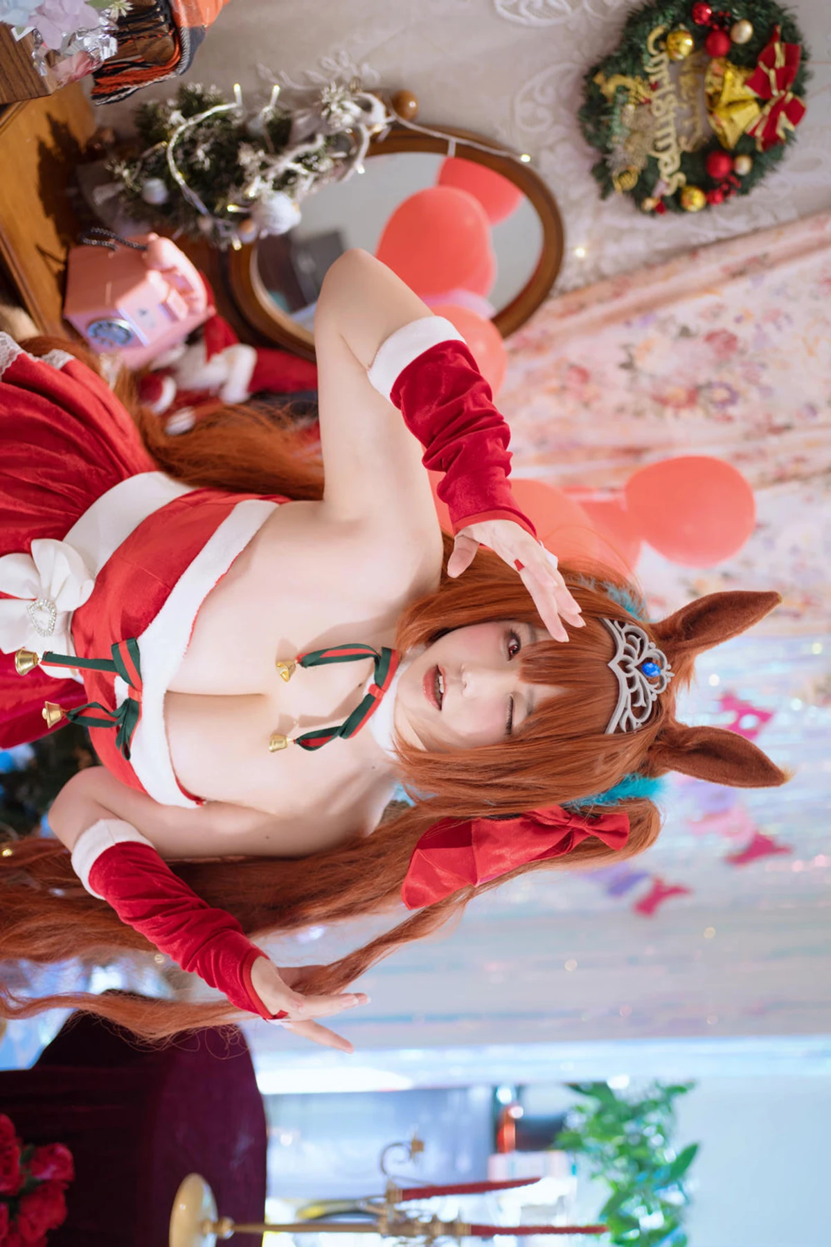 Cosplay 阿半今天很开心 – 赛马娘 大和赤骥·绯红的星落之夜