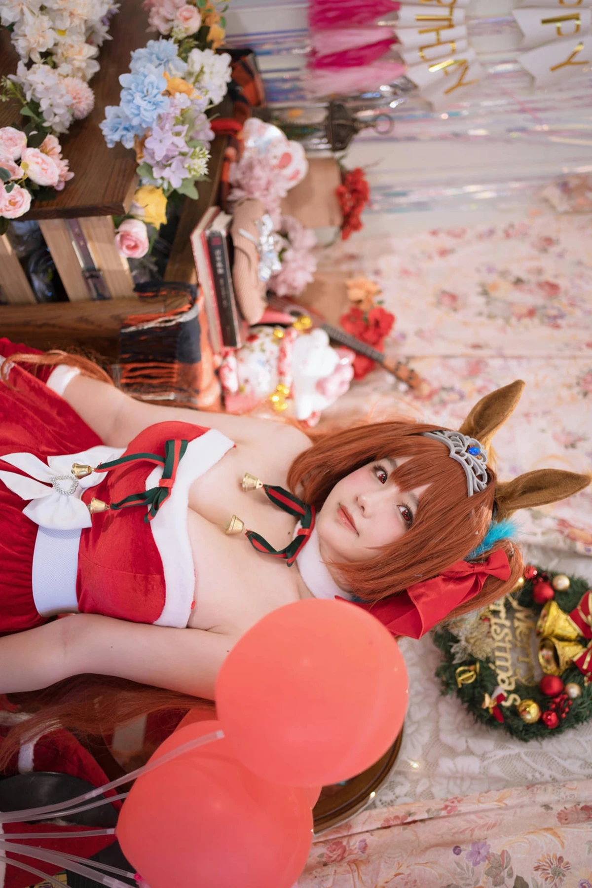 Cosplay 阿半今天很开心 – 赛马娘 大和赤骥·绯红的星落之夜