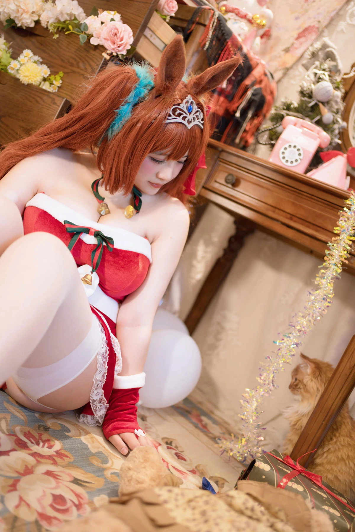 Cosplay 阿半今天很开心 – 赛马娘 大和赤骥·绯红的星落之夜