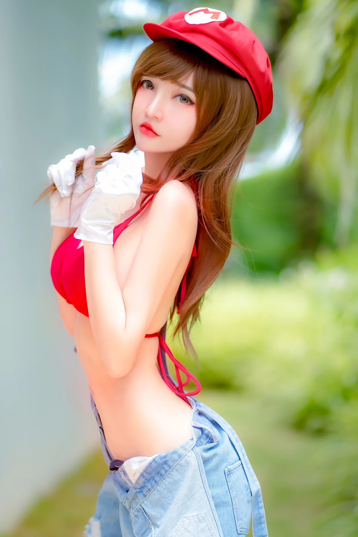 Cosplay Potato Godzilla – Mario & Lisa White Lingerie