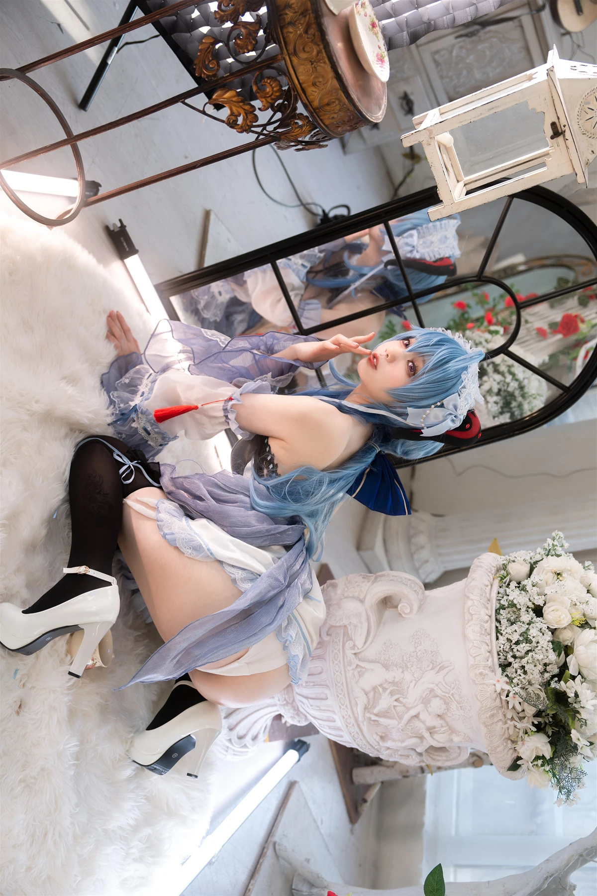 Cosplay 安食Ajiki – 原神 甘雨 & 白猫猫