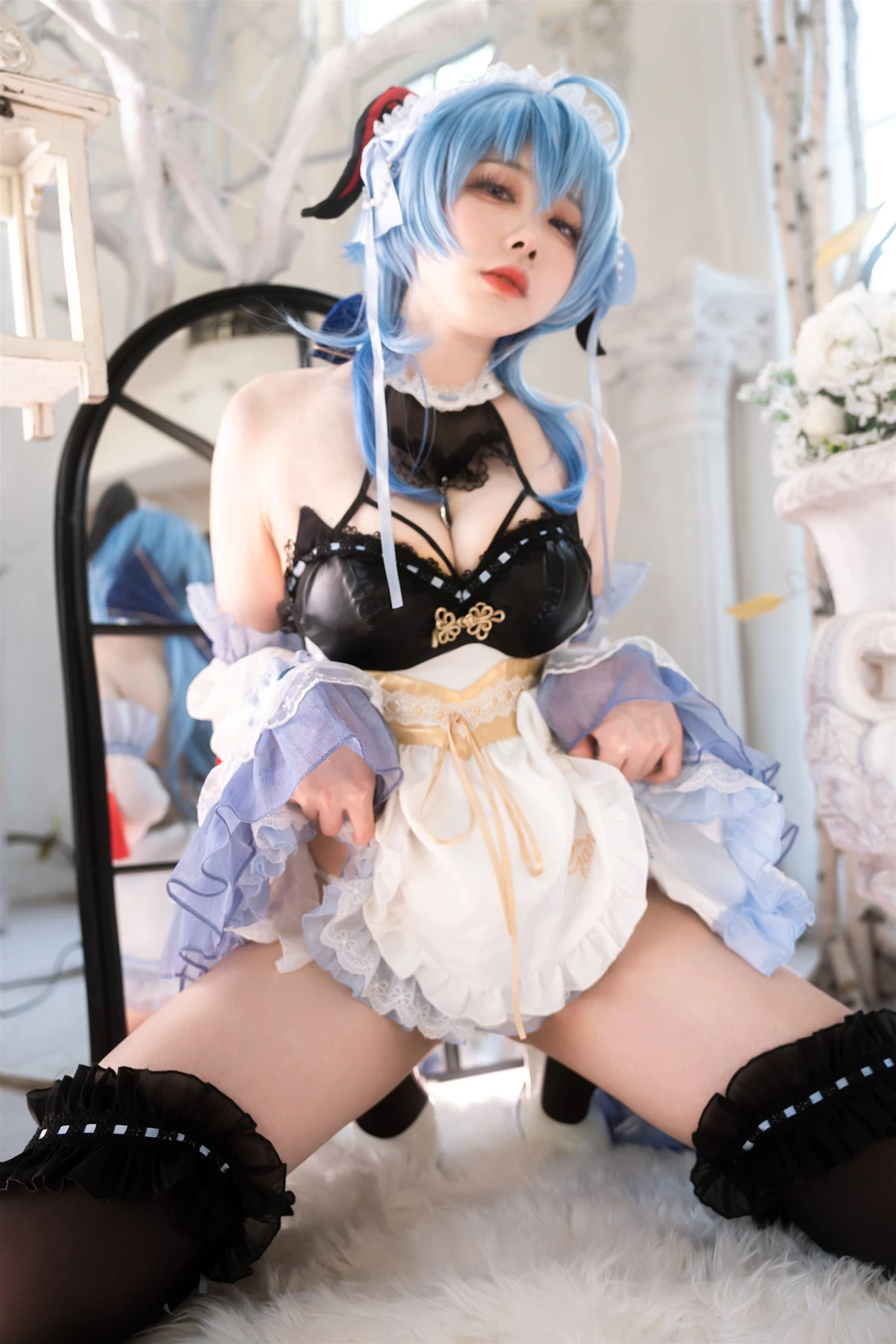 Cosplay 安食Ajiki – 原神 甘雨 & 白猫猫