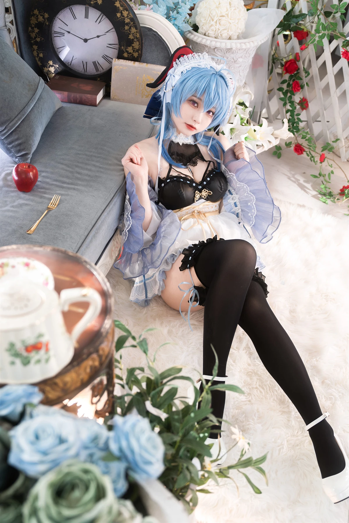 Cosplay 安食Ajiki – 原神 甘雨 & 白猫猫