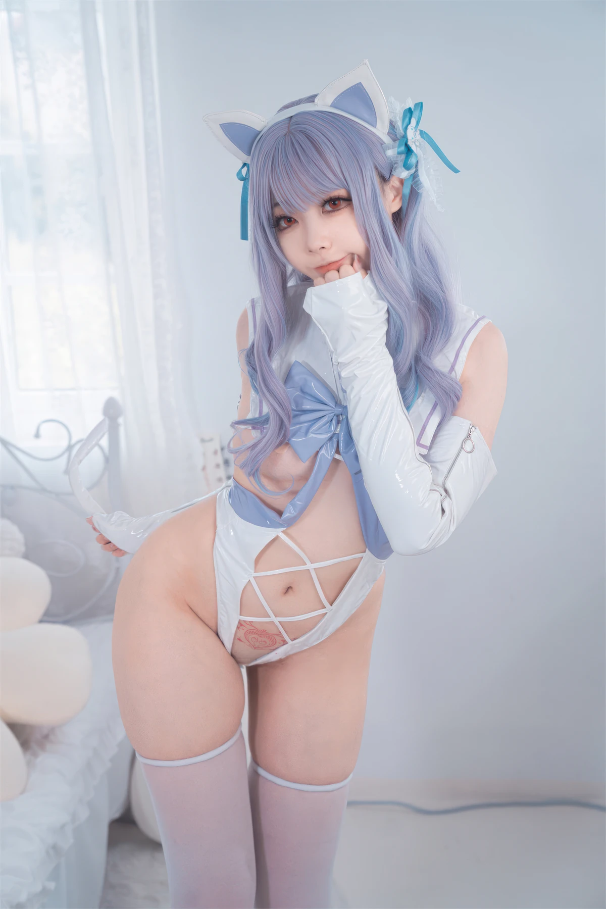 Cosplay 安食Ajiki – 原神 甘雨 & 白猫猫