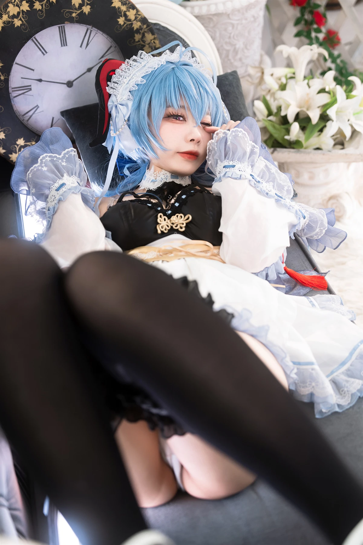 Cosplay 安食Ajiki – 原神 甘雨 & 白猫猫