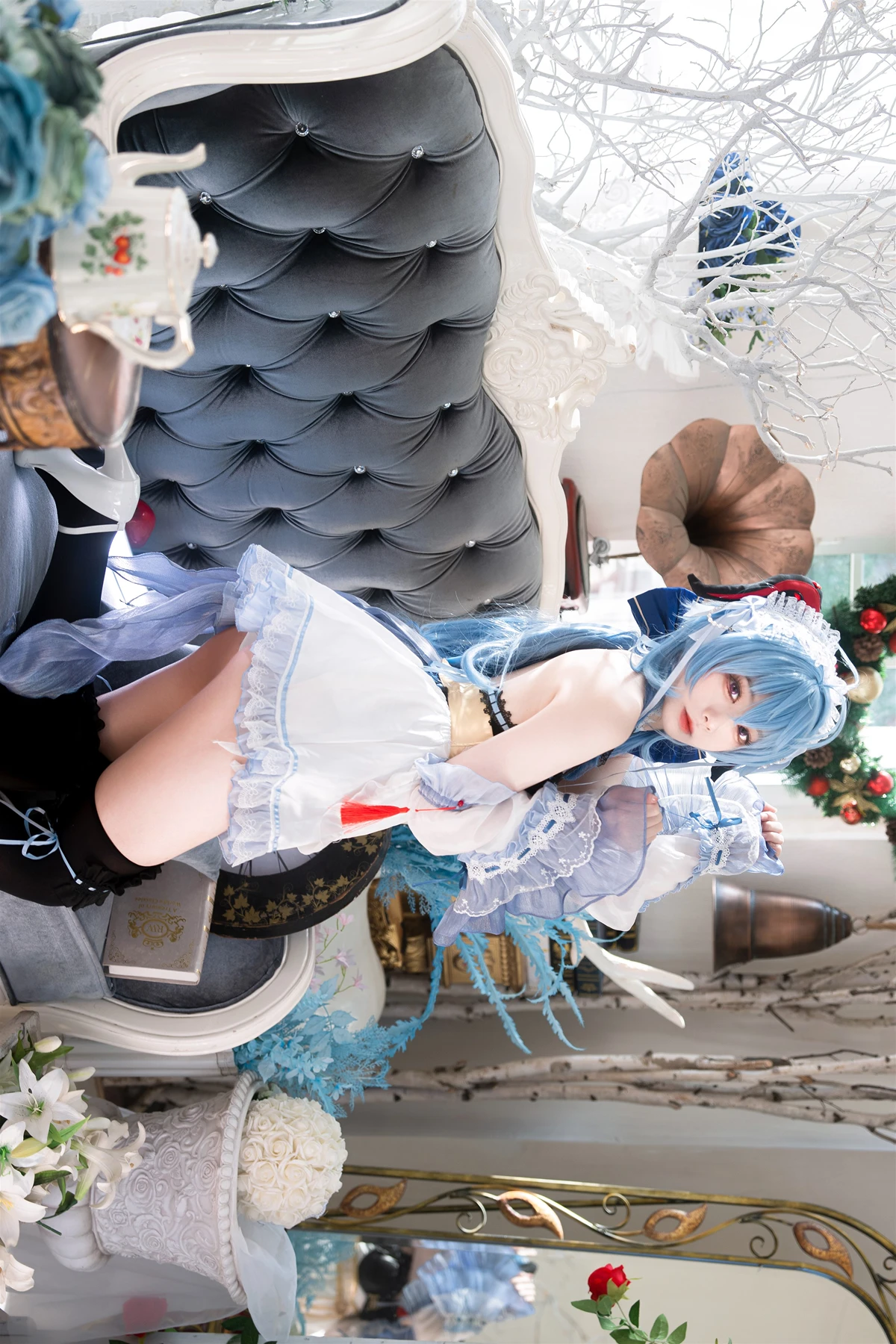 Cosplay 安食Ajiki – 原神 甘雨 & 白猫猫