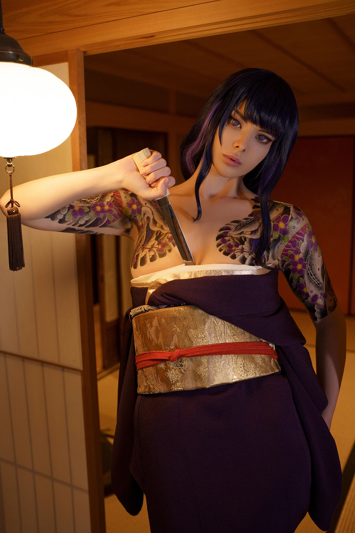 Cosplay Vinnegal – Raiden Shogun Kimono