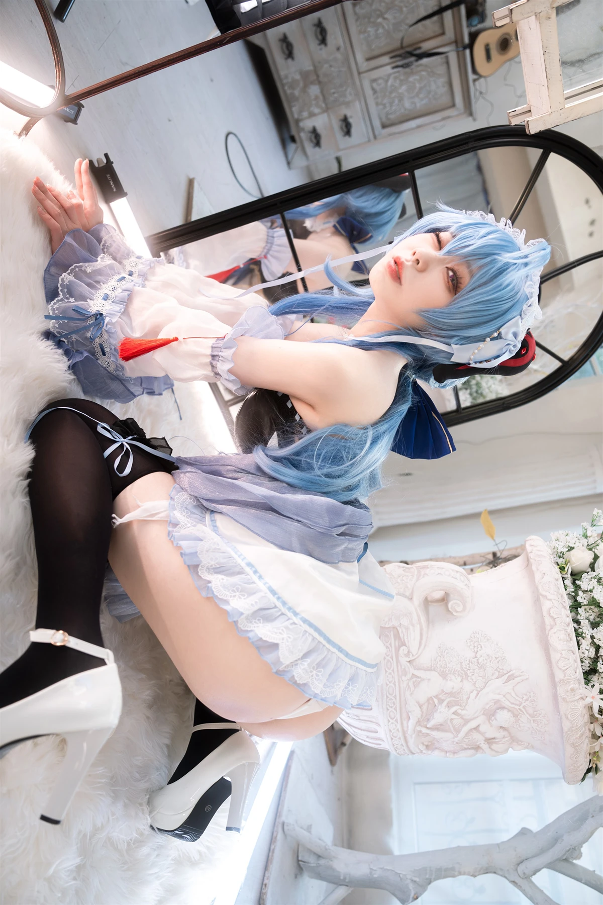 Cosplay 安食Ajiki – 原神 甘雨 & 白猫猫