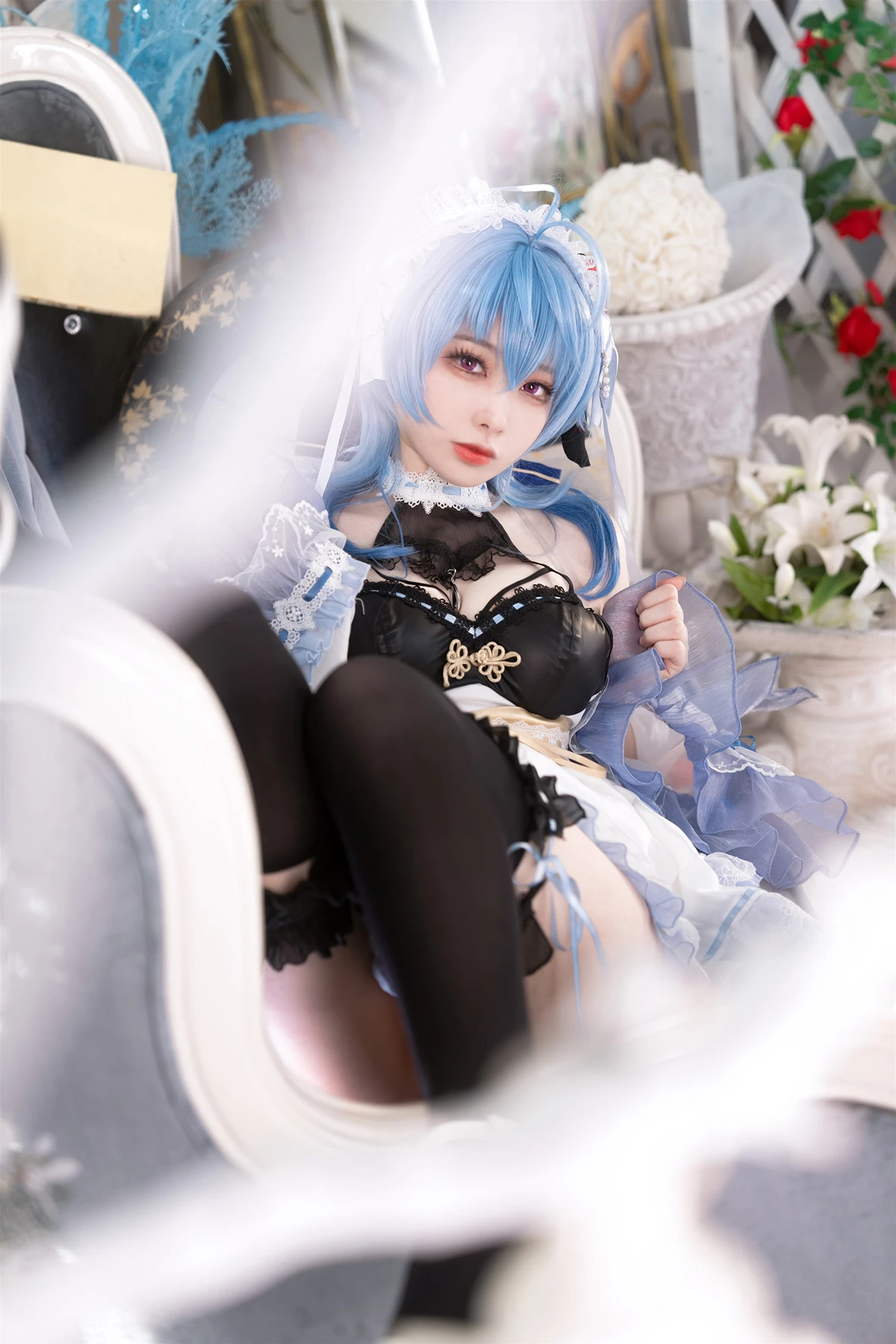 Cosplay 安食Ajiki – 原神 甘雨 & 白猫猫