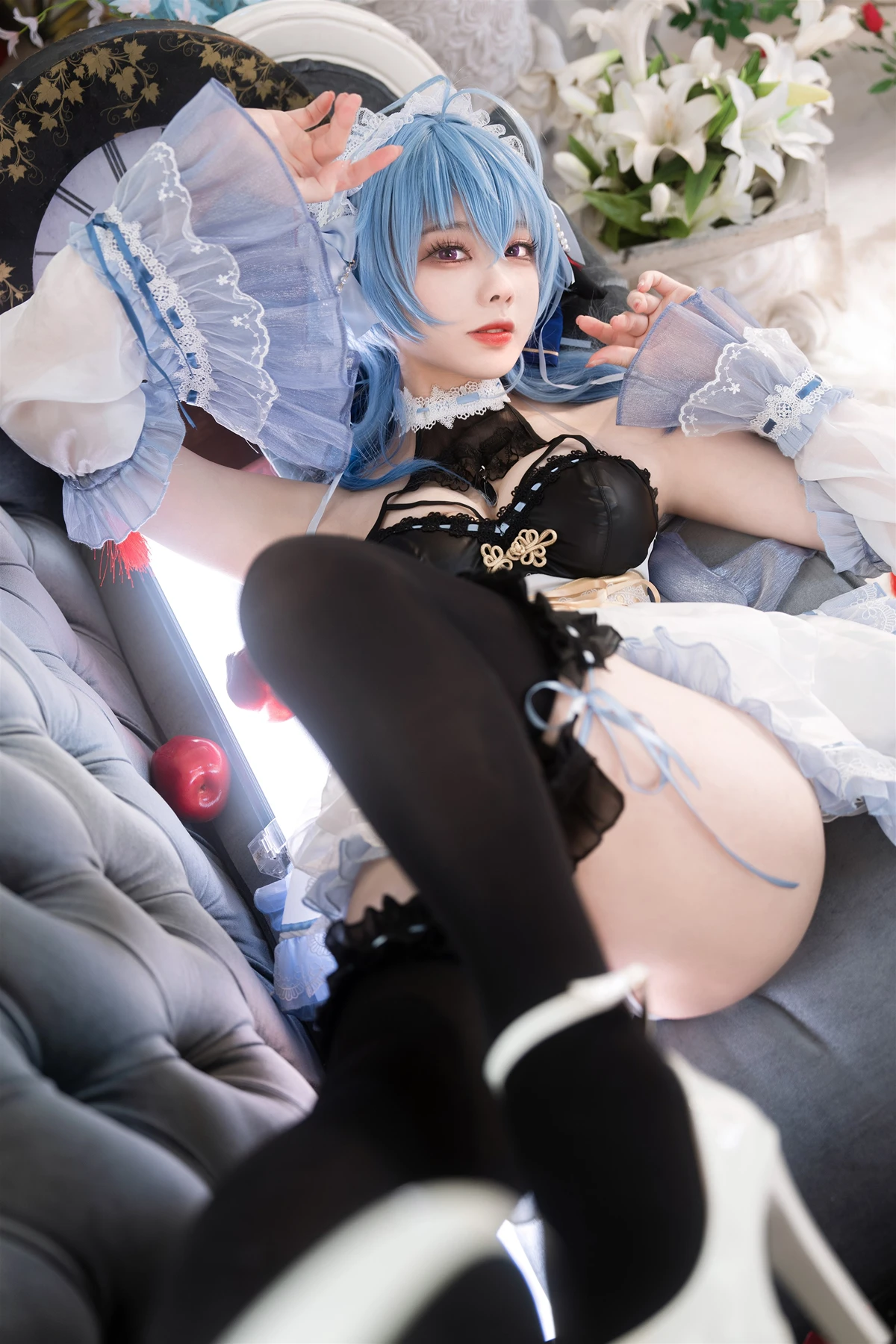 Cosplay 安食Ajiki – 原神 甘雨 & 白猫猫