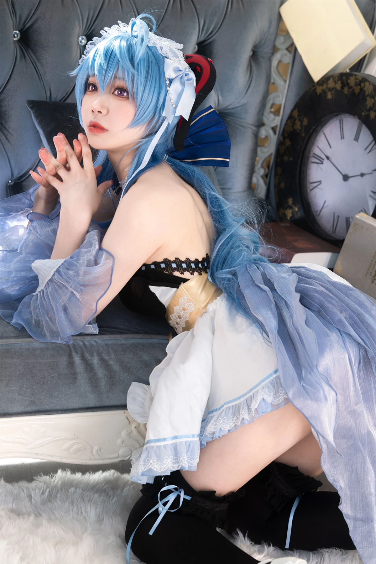 Cosplay 安食Ajiki – 原神 甘雨 & 白猫猫