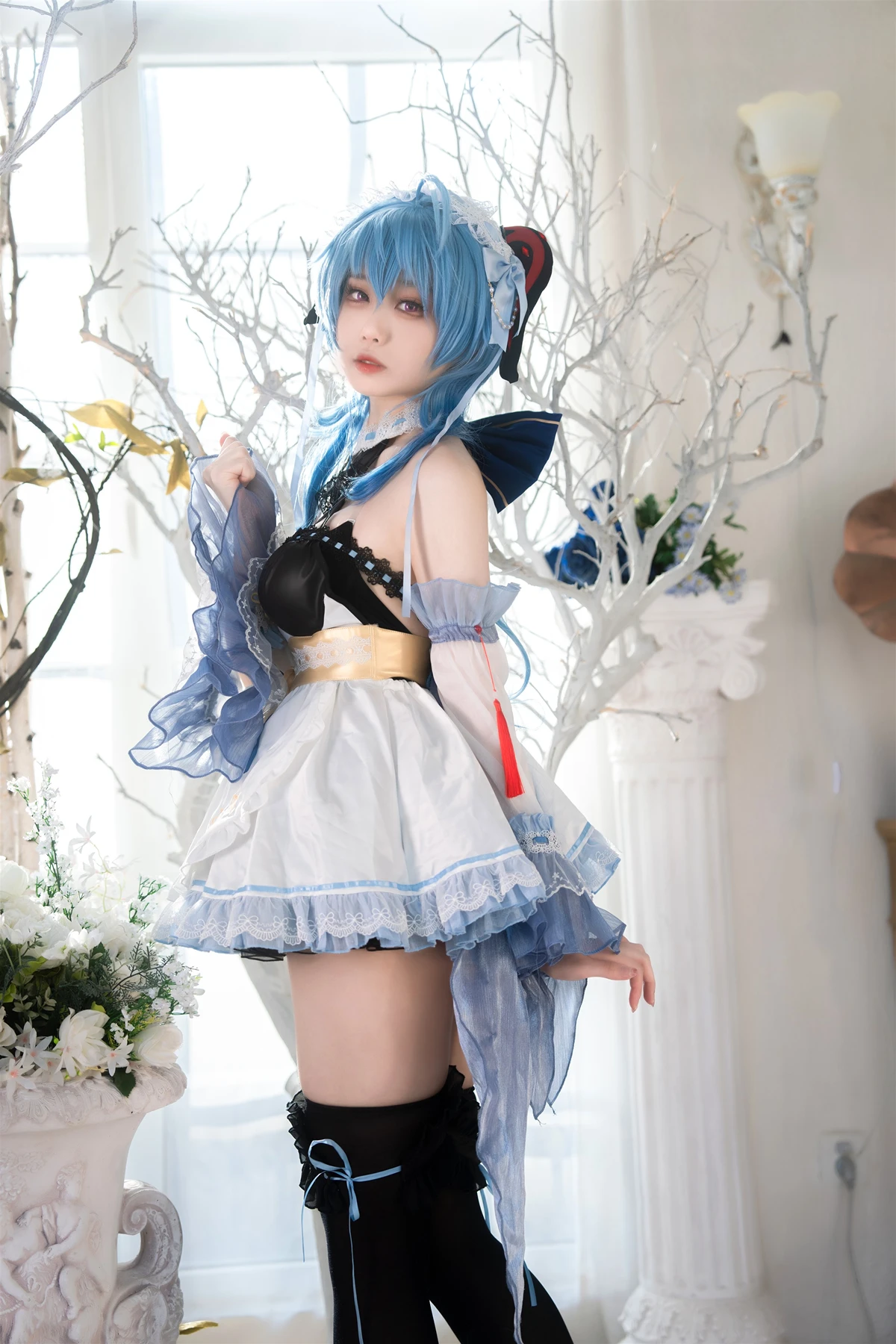 Cosplay 安食Ajiki – 原神 甘雨 & 白猫猫