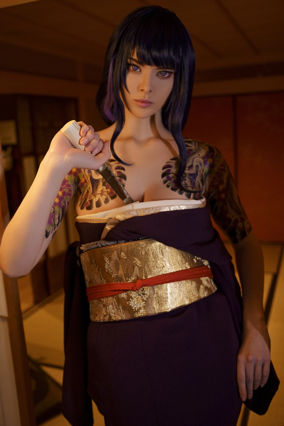 Cosplay Vinnegal – Raiden Shogun Kimono