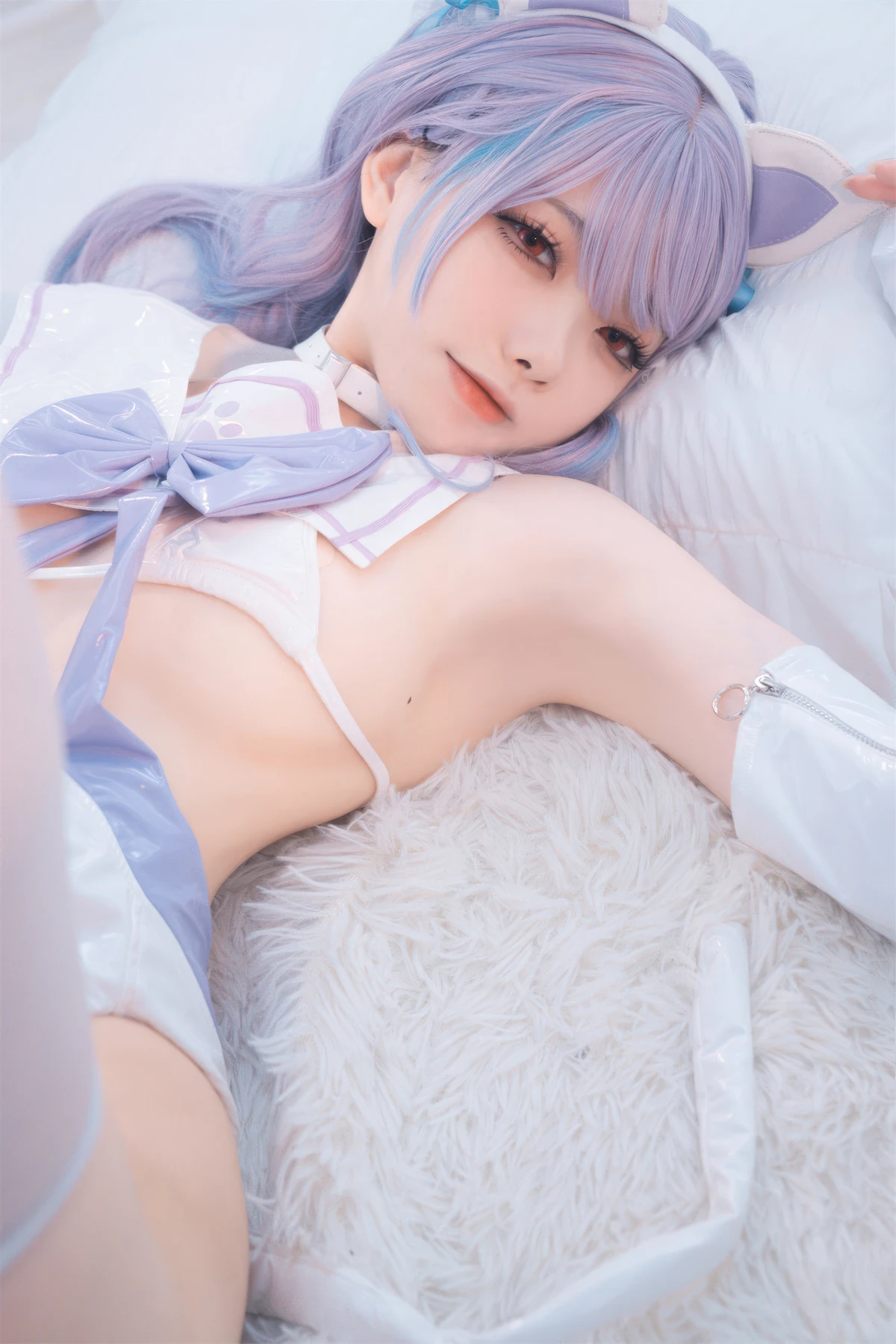 Cosplay 安食Ajiki – 原神 甘雨 & 白猫猫