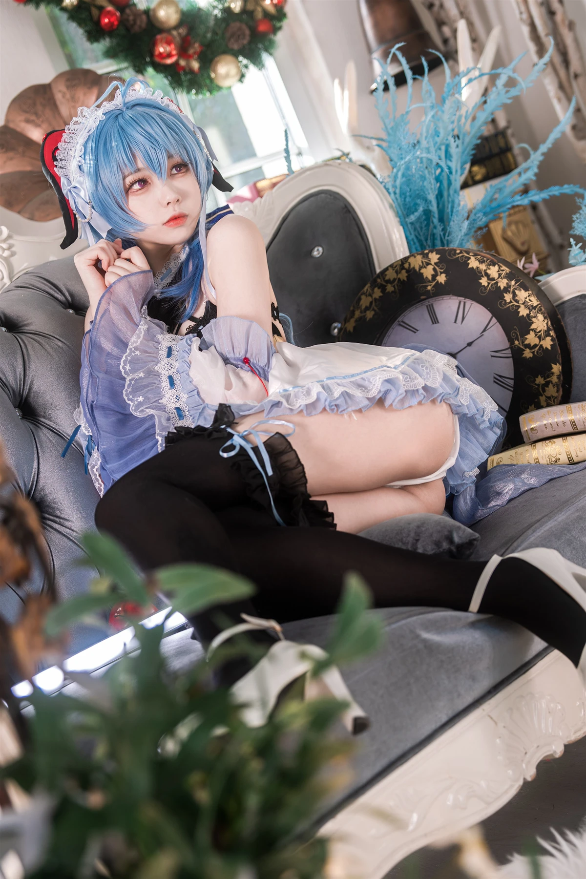 Cosplay 安食Ajiki – 原神 甘雨 & 白猫猫