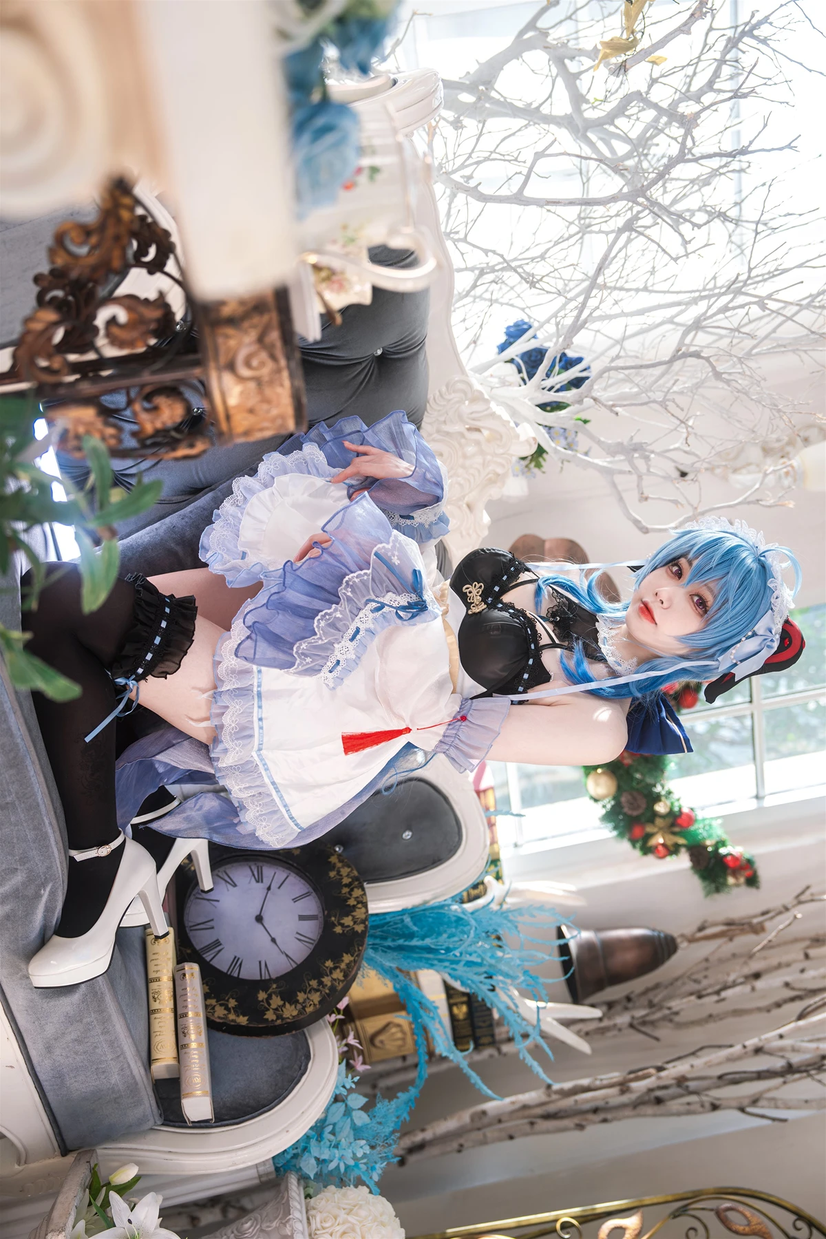 Cosplay 安食Ajiki – 原神 甘雨 & 白猫猫