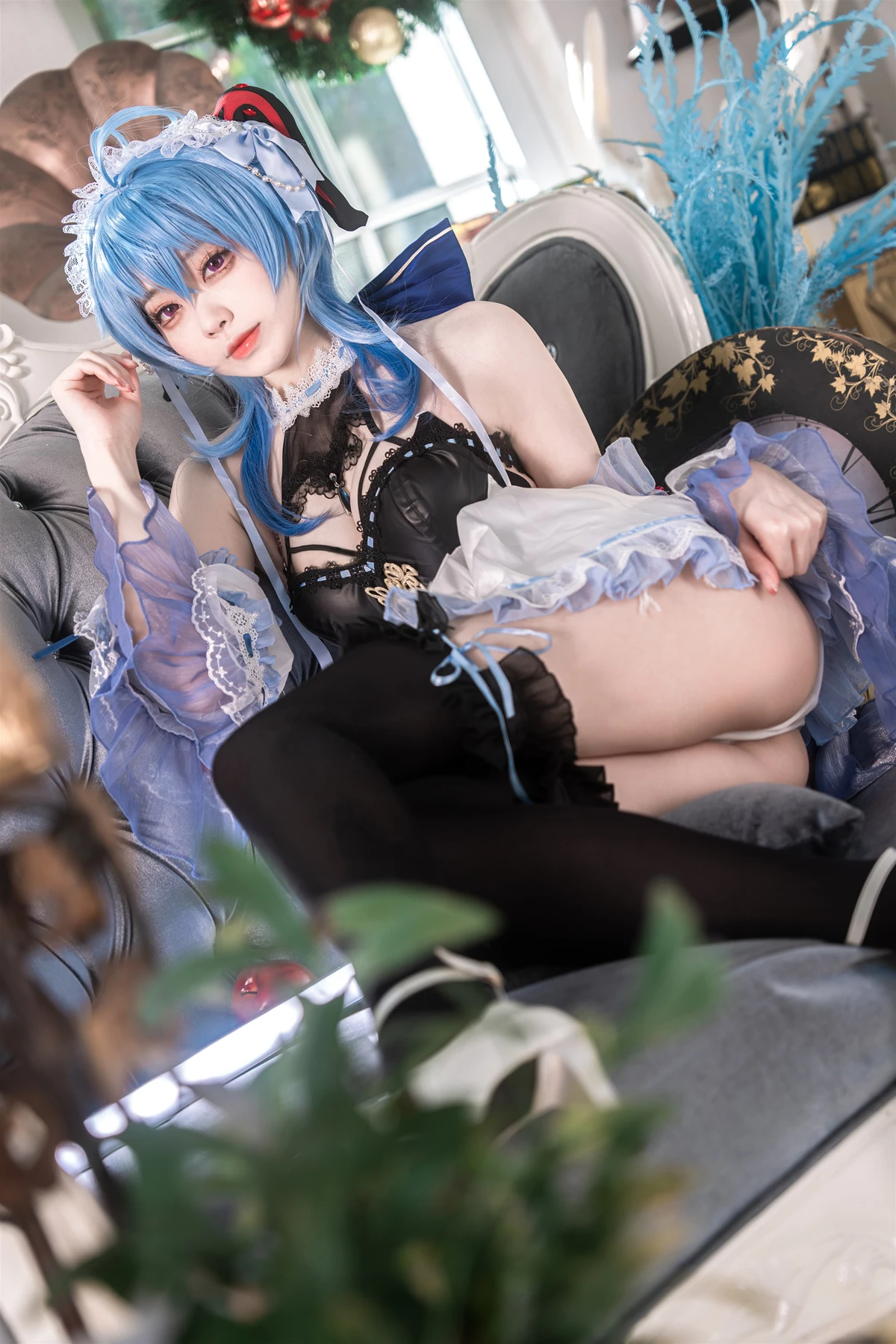 Cosplay 安食Ajiki – 原神 甘雨 & 白猫猫