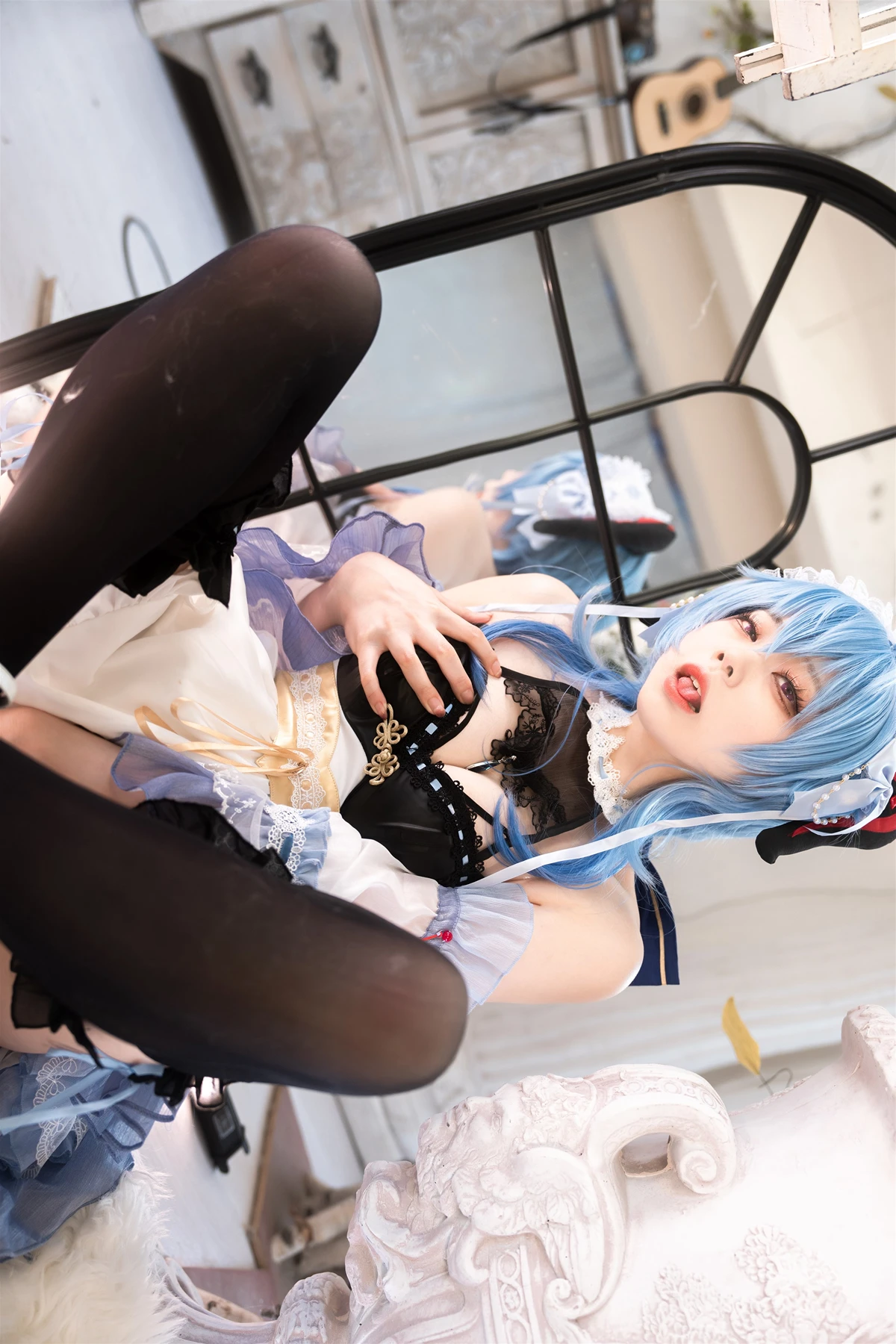 Cosplay 安食Ajiki – 原神 甘雨 & 白猫猫