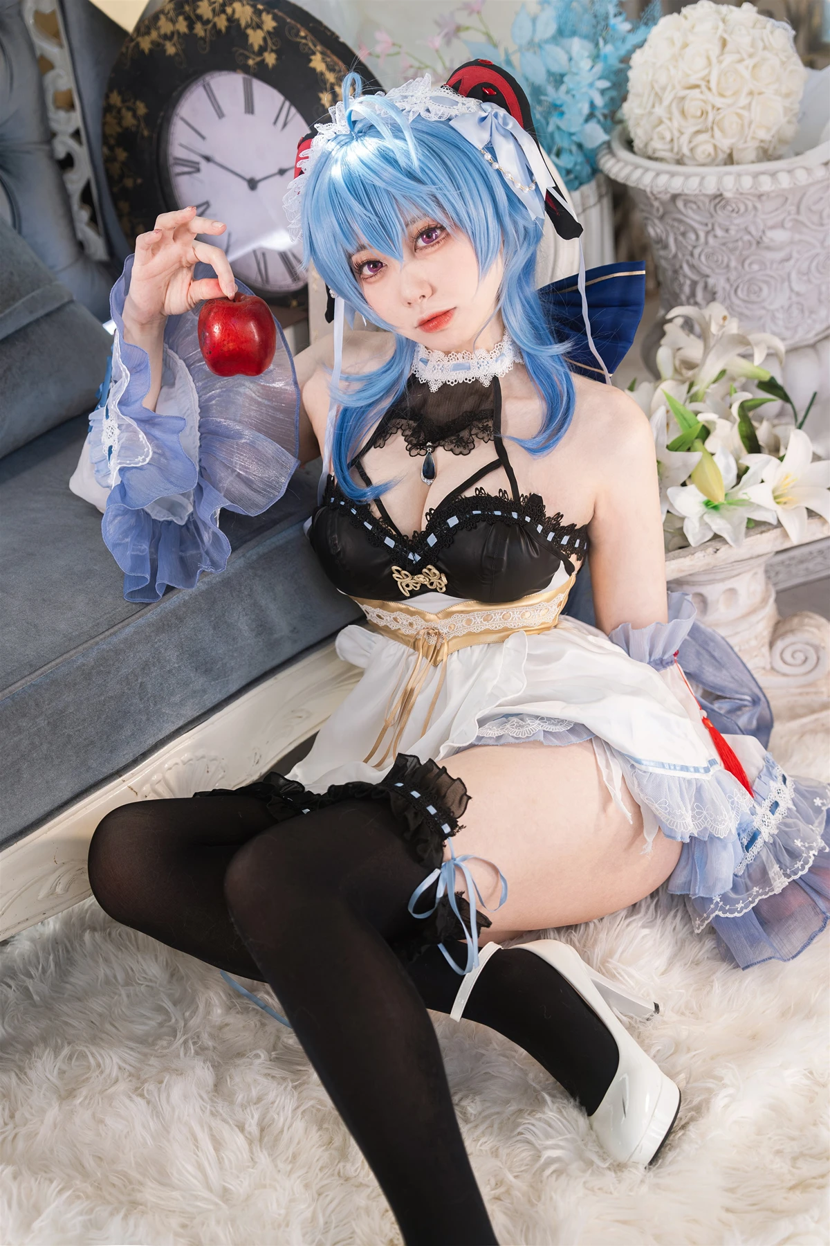 Cosplay 安食Ajiki – 原神 甘雨 & 白猫猫