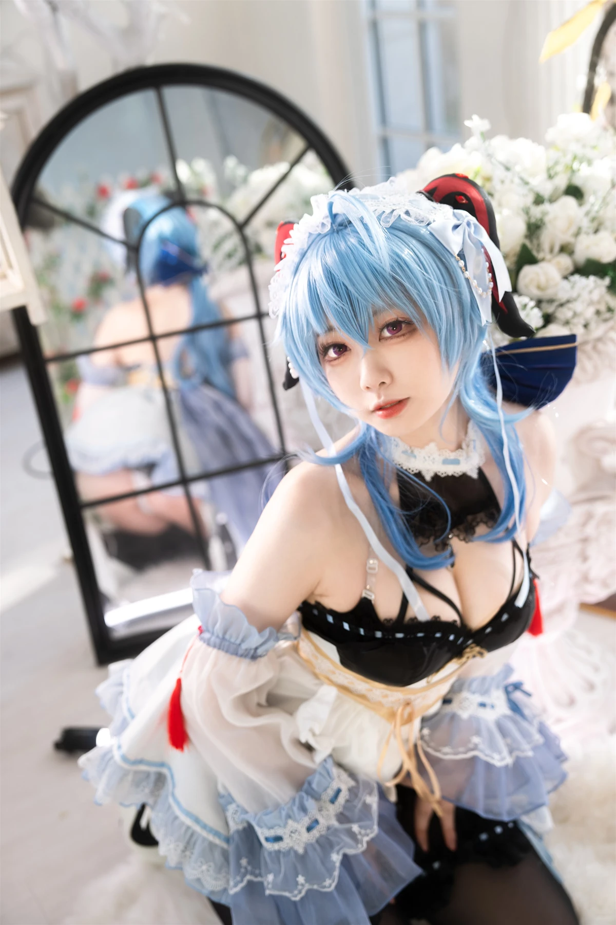 Cosplay 安食Ajiki – 原神 甘雨 & 白猫猫