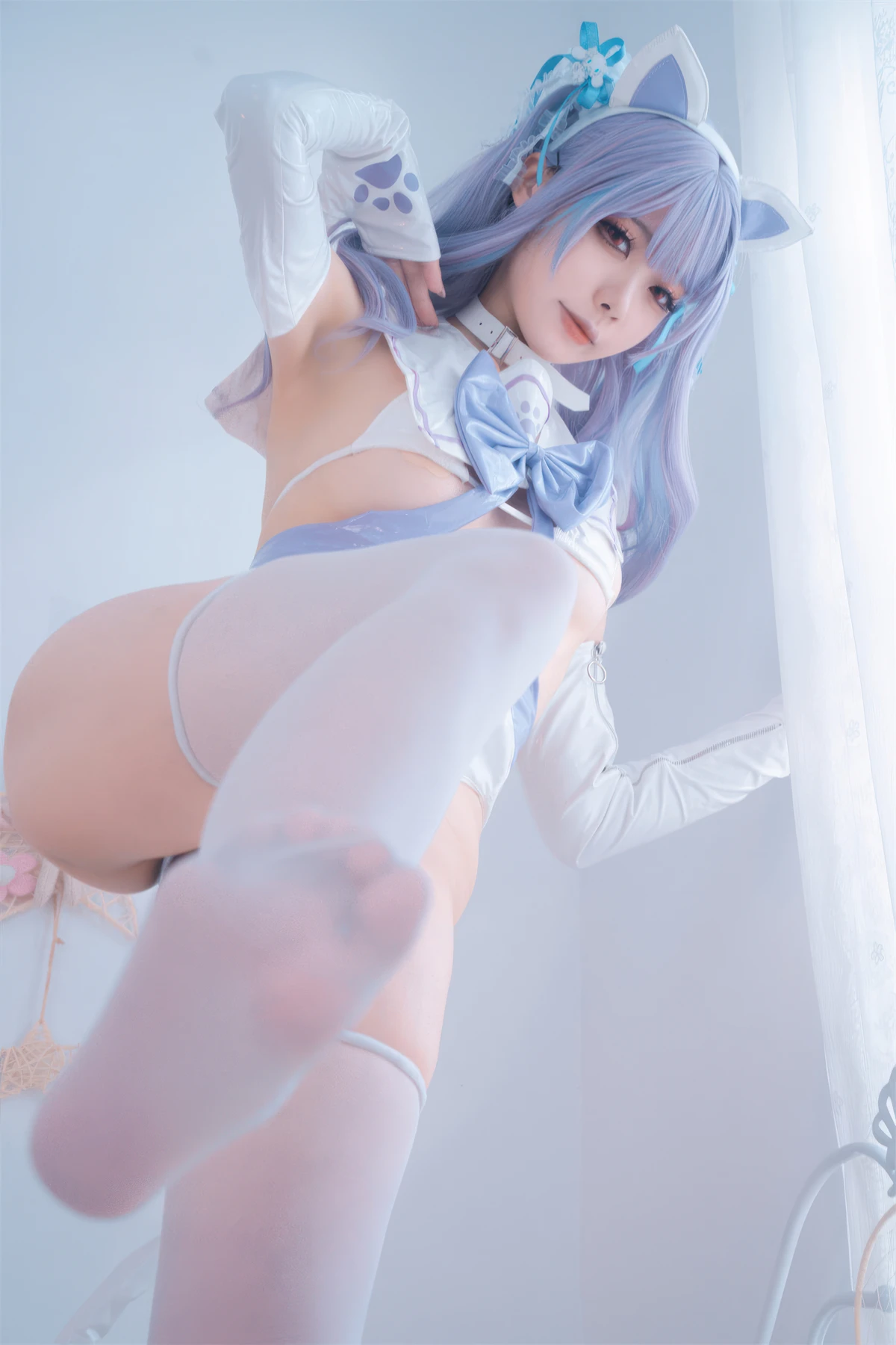 Cosplay 安食Ajiki – 原神 甘雨 & 白猫猫