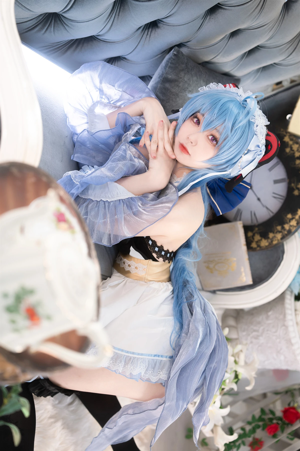 Cosplay 安食Ajiki – 原神 甘雨 & 白猫猫