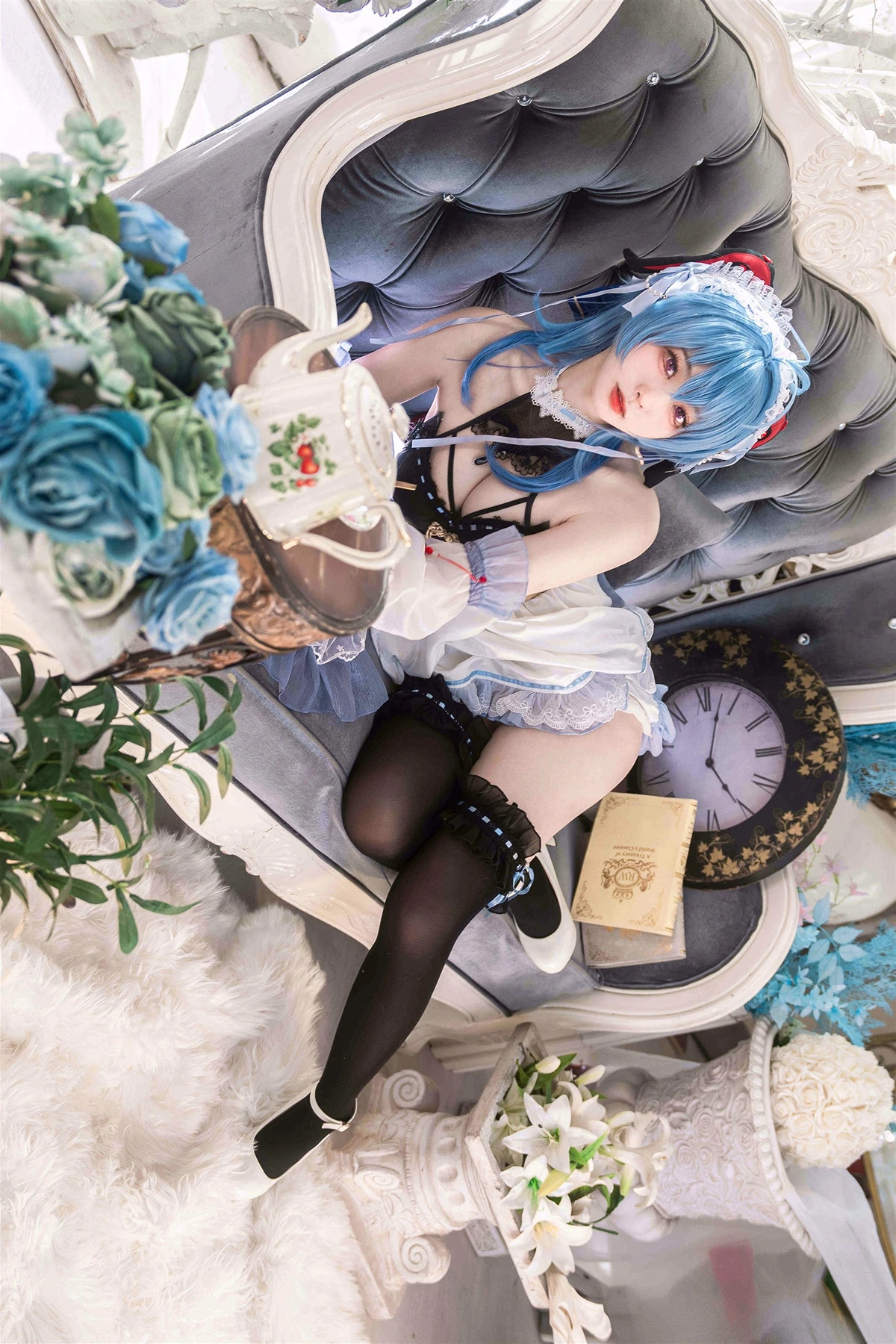 Cosplay 安食Ajiki – 原神 甘雨 & 白猫猫