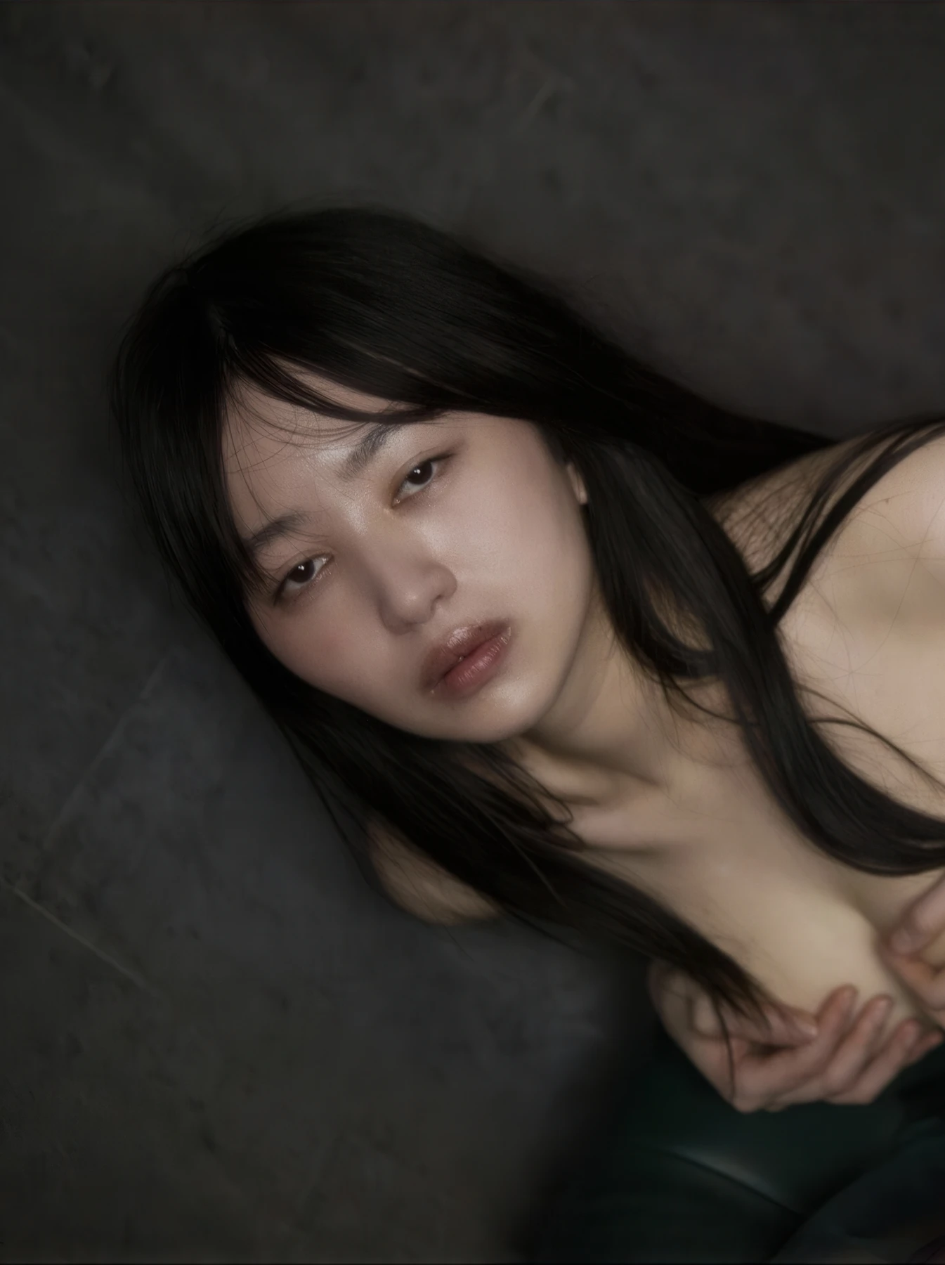 Shizuka Saito 斉藤静, セミヌード写真集 密室 大きなお尻に理想のオディライン どこかえっちな雰囲気を纏ったセクシーな青春美女があなたを禁断の世界へ Set.03