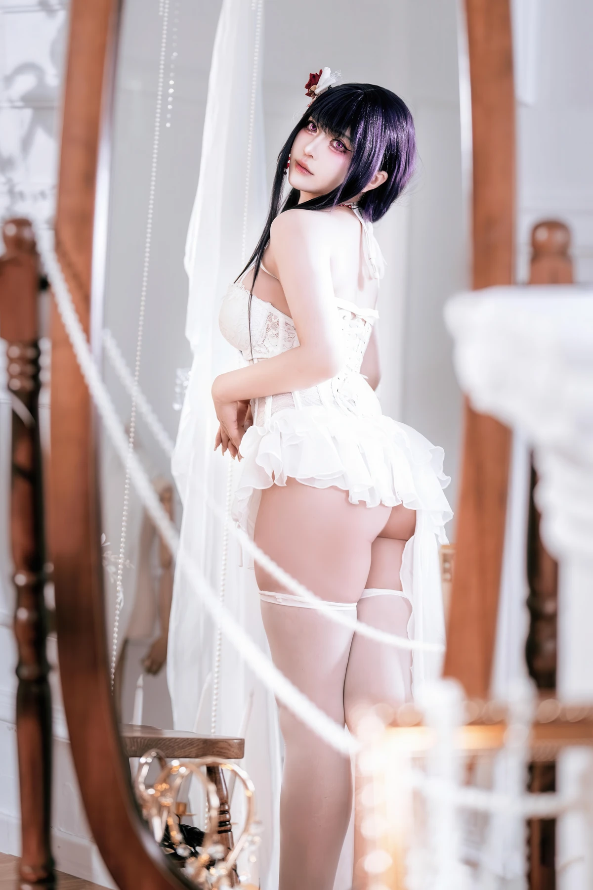 Cosplay 半半子Banbanko – Nikke胜利校花 米哈拉 羁绊锁链