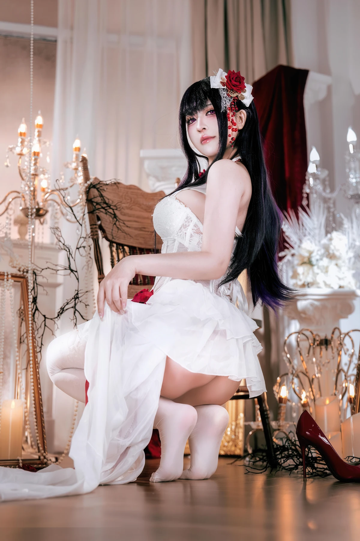 Cosplay 半半子Banbanko – Nikke胜利校花 米哈拉 羁绊锁链