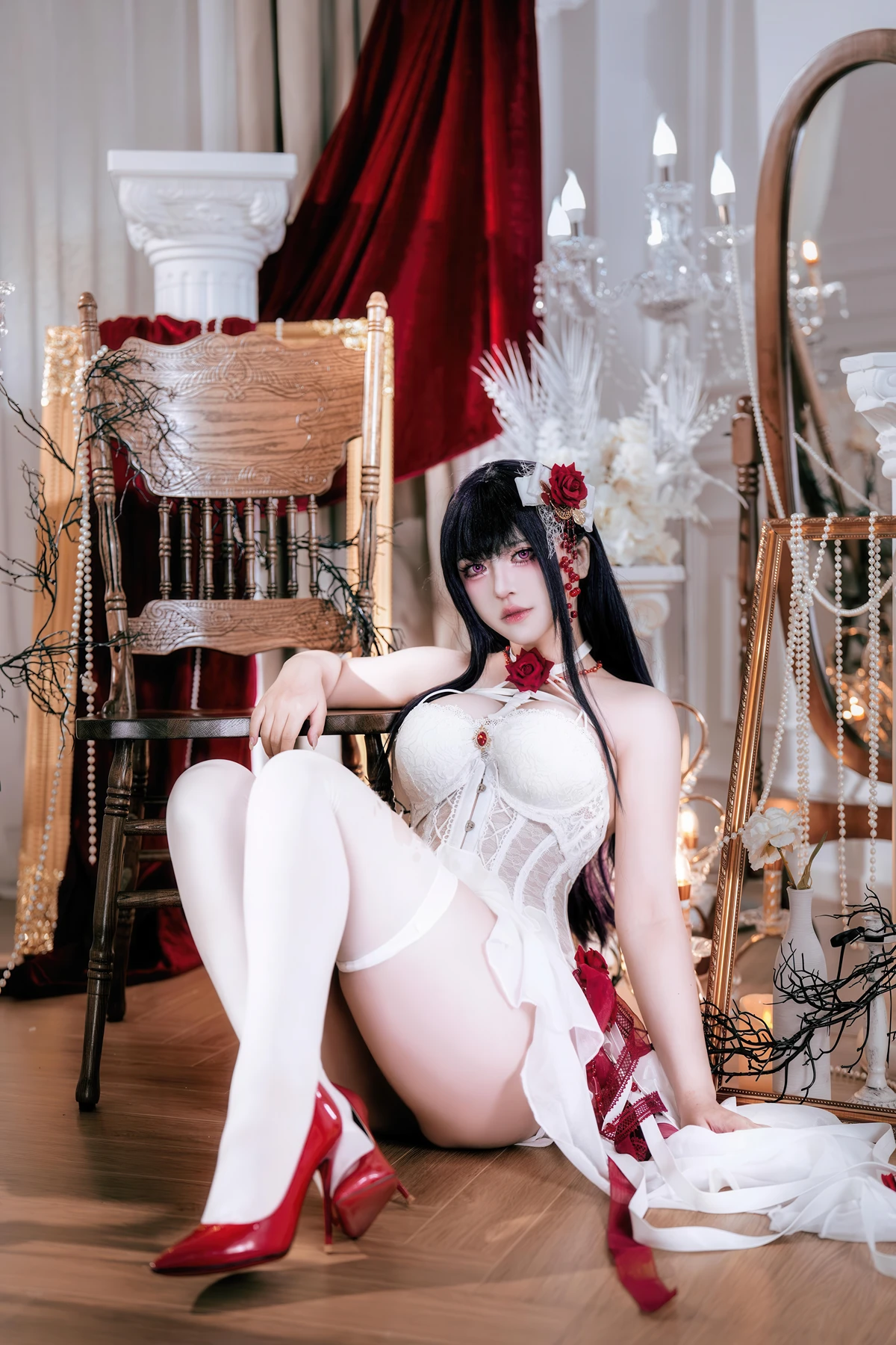 Cosplay 半半子Banbanko – Nikke胜利校花 米哈拉 羁绊锁链