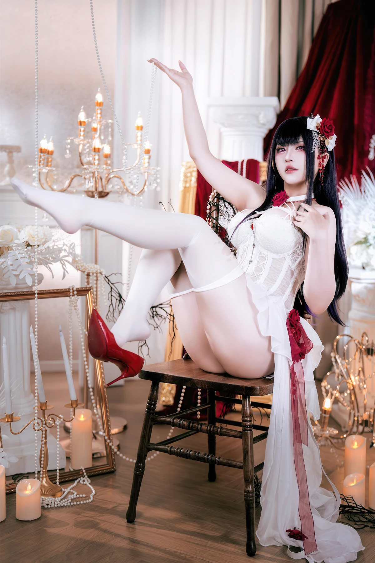 Cosplay 半半子Banbanko – Nikke胜利校花 米哈拉 羁绊锁链
