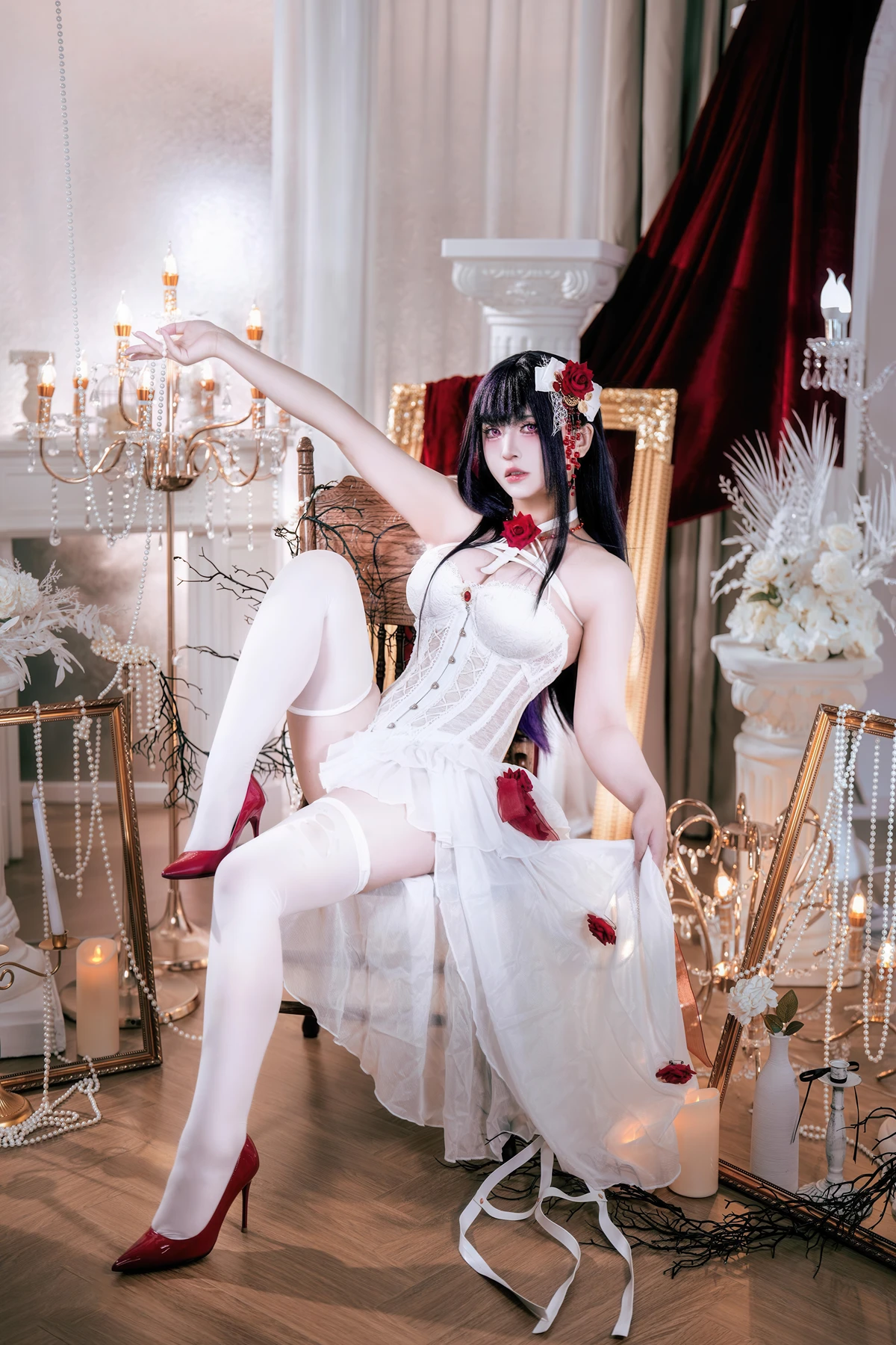 Cosplay 半半子Banbanko – Nikke胜利校花 米哈拉 羁绊锁链