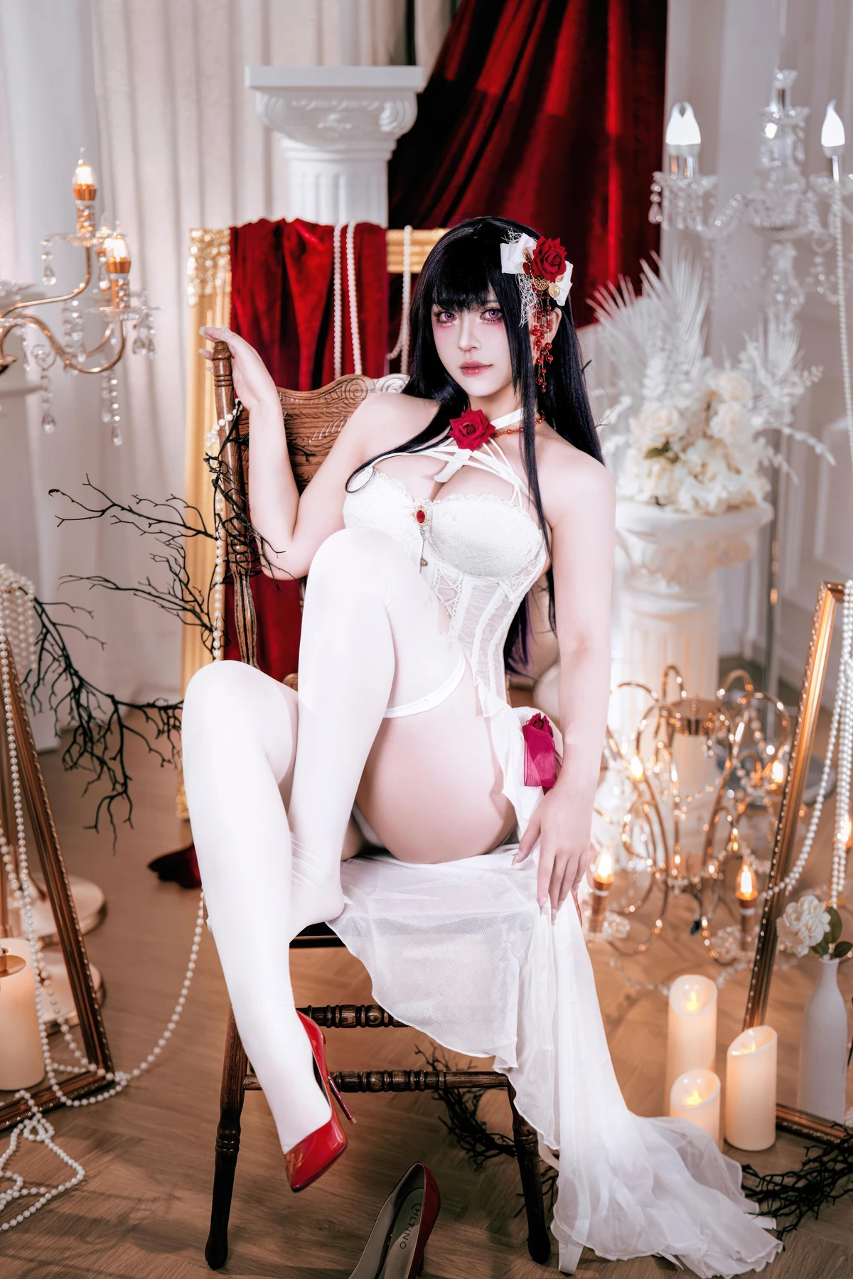 Cosplay 半半子Banbanko – Nikke胜利校花 米哈拉 羁绊锁链