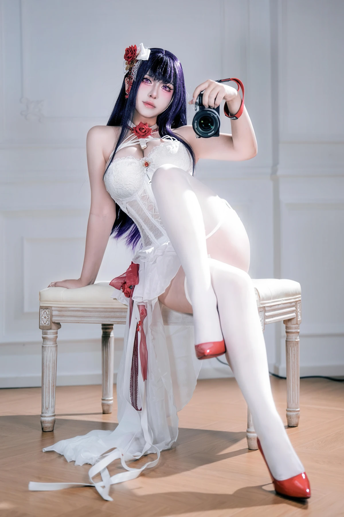Cosplay 半半子Banbanko – Nikke胜利校花 米哈拉 羁绊锁链