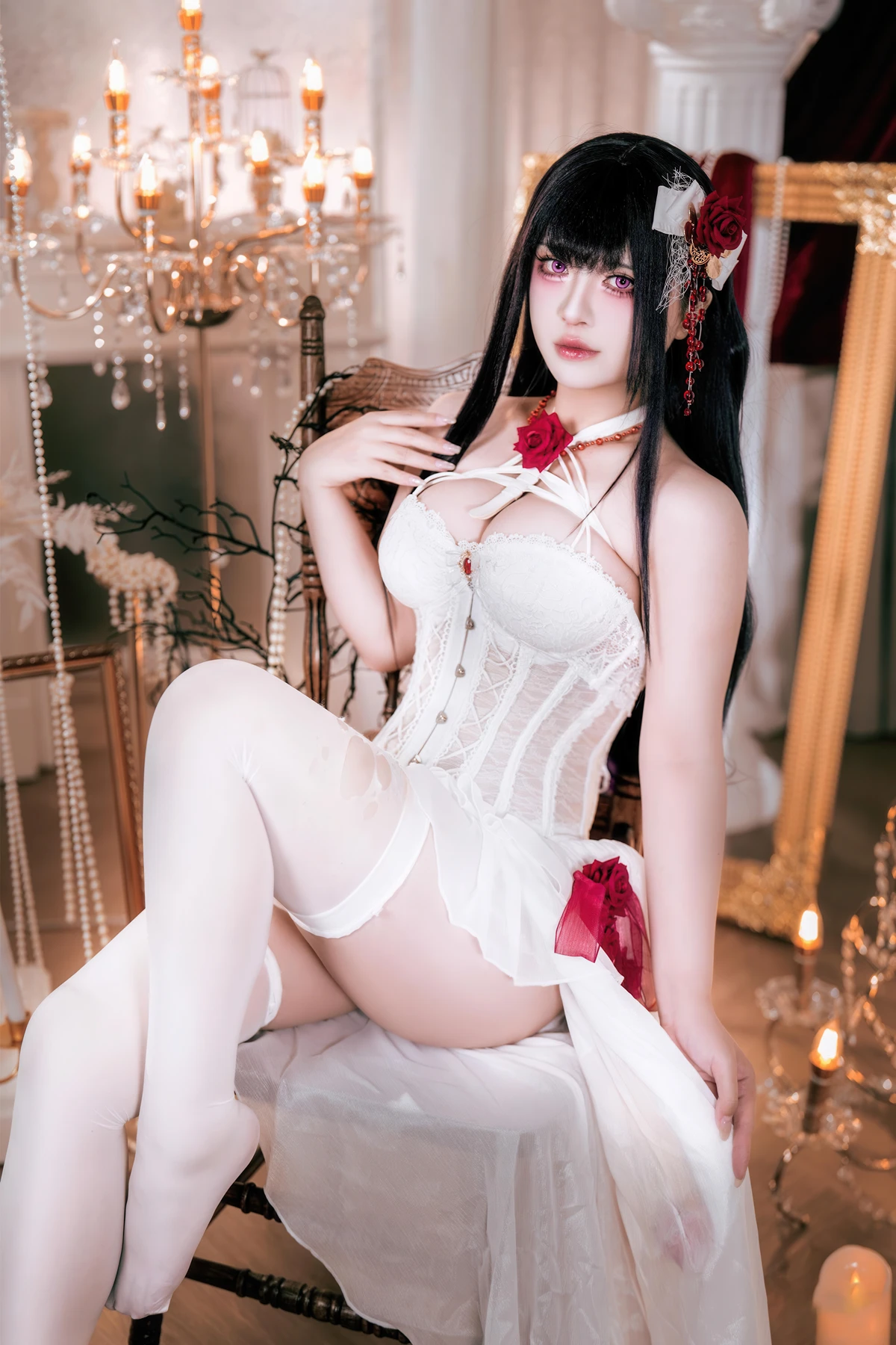Cosplay 半半子Banbanko – Nikke胜利校花 米哈拉 羁绊锁链