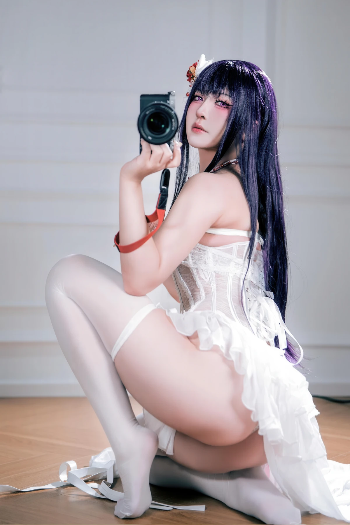 Cosplay 半半子Banbanko – Nikke胜利校花 米哈拉 羁绊锁链