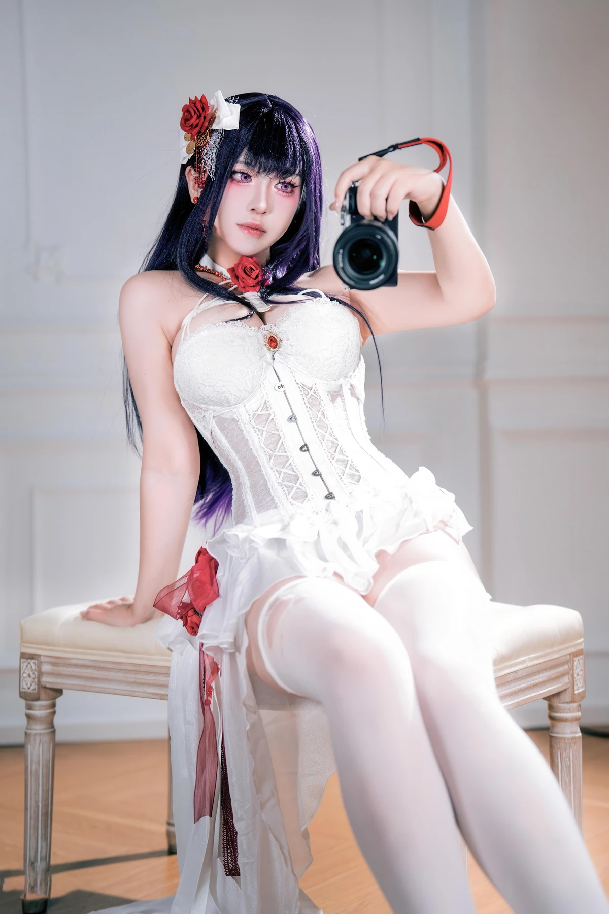 Cosplay 半半子Banbanko – Nikke胜利校花 米哈拉 羁绊锁链