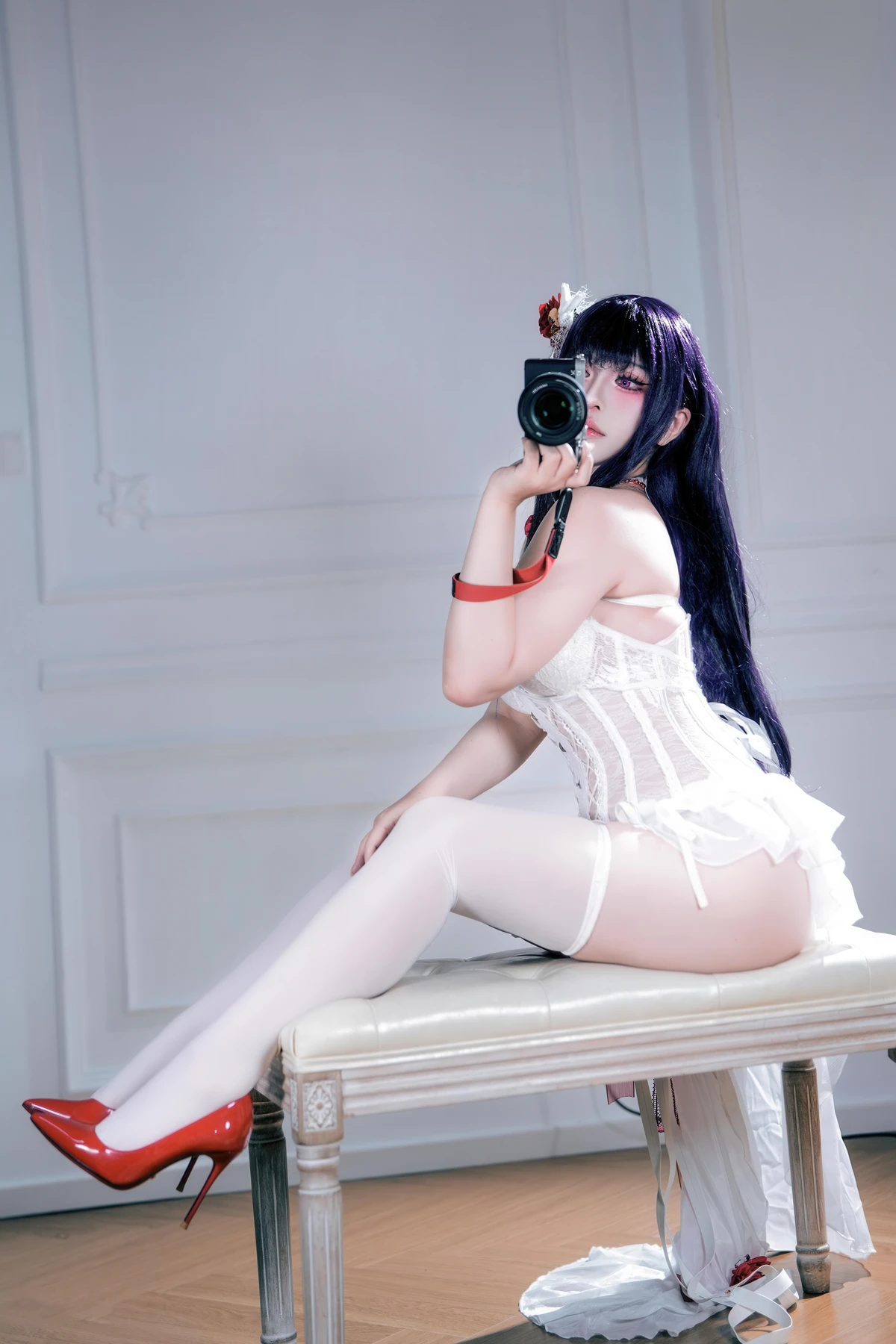 Cosplay 半半子Banbanko – Nikke胜利校花 米哈拉 羁绊锁链