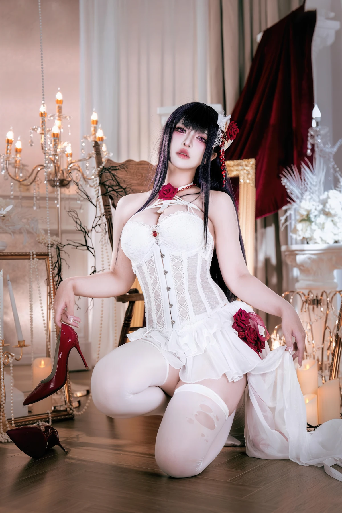 Cosplay 半半子Banbanko – Nikke胜利校花 米哈拉 羁绊锁链