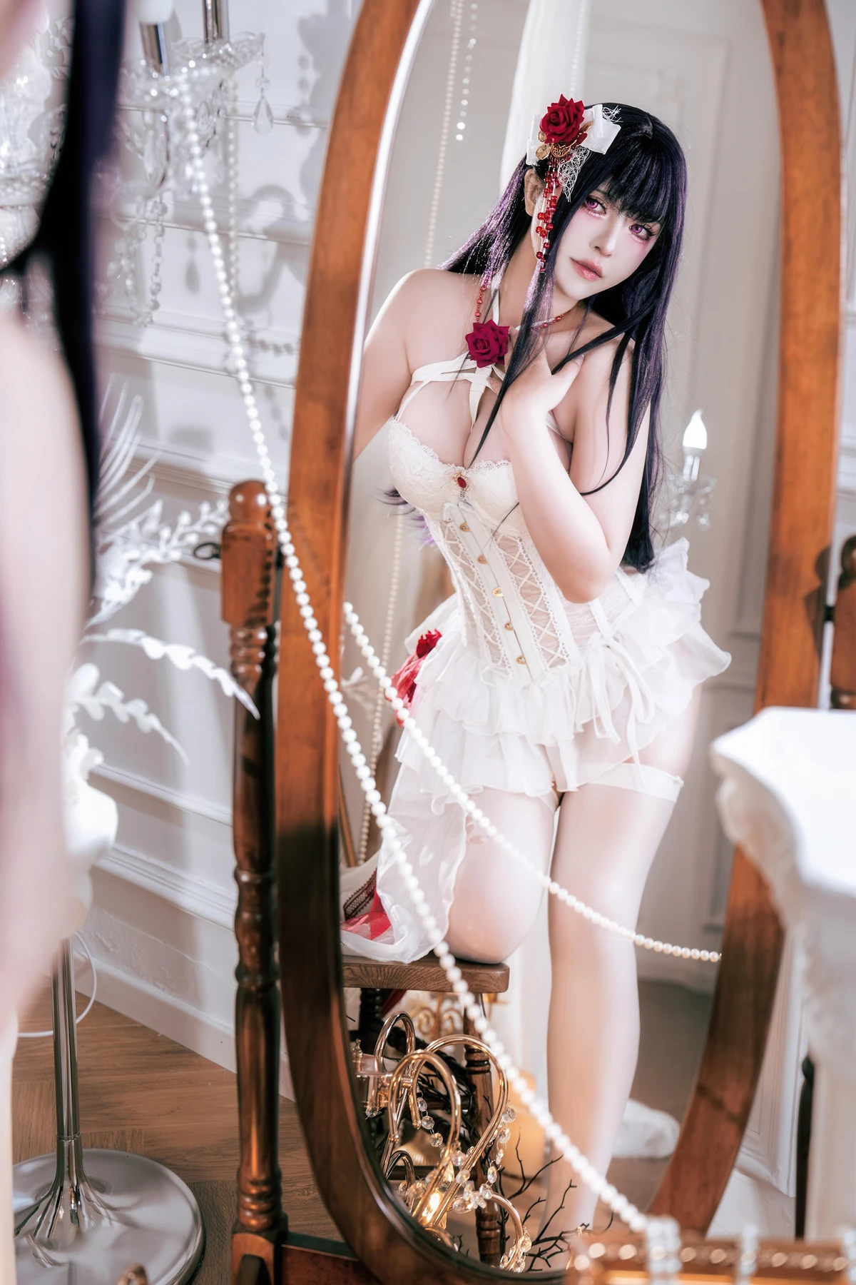 Cosplay 半半子Banbanko – Nikke胜利校花 米哈拉 羁绊锁链