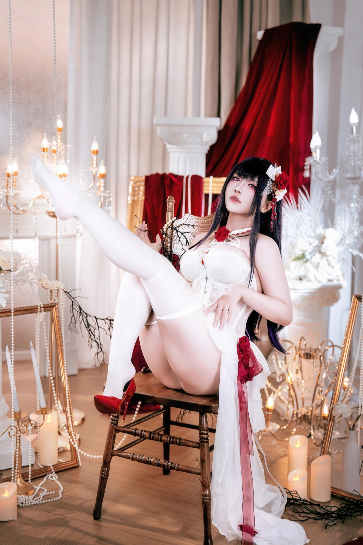 Cosplay 半半子Banbanko – Nikke胜利校花 米哈拉 羁绊锁链