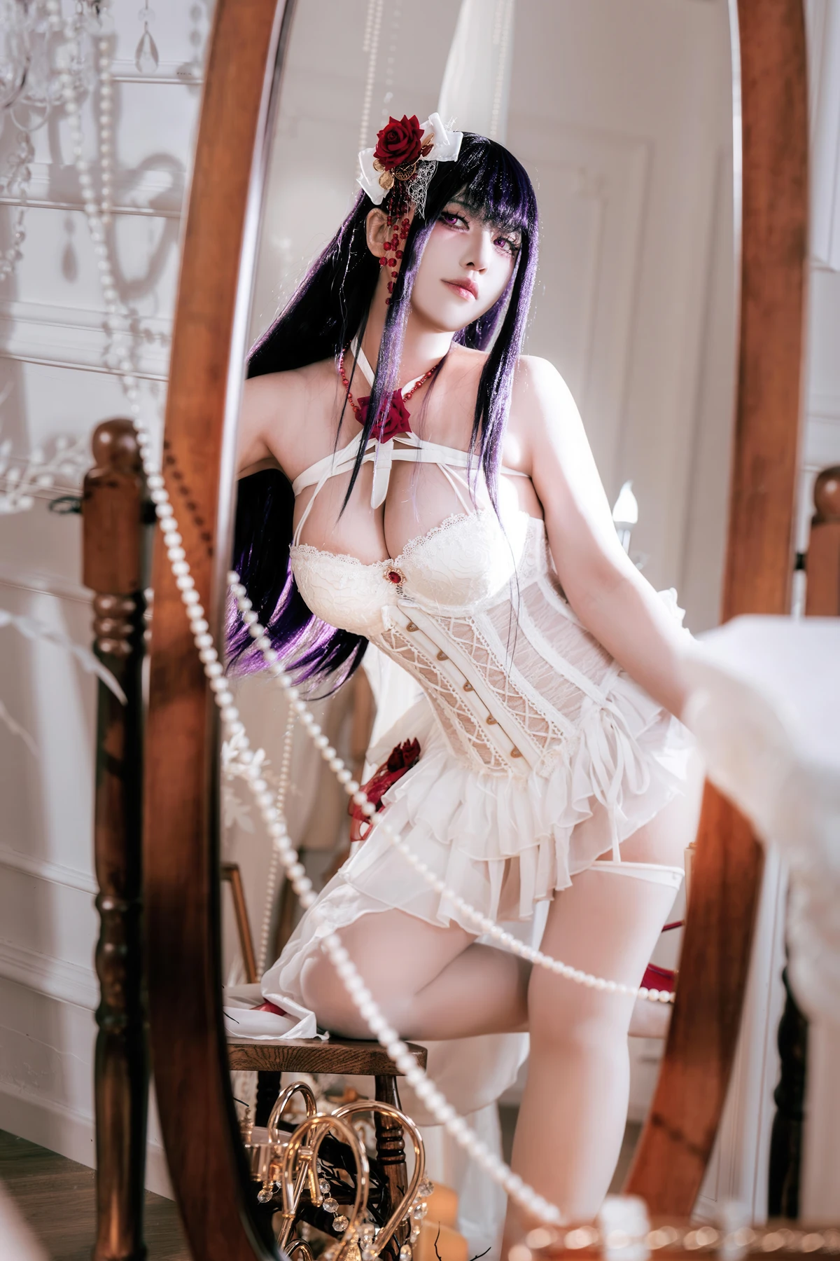 Cosplay 半半子Banbanko – Nikke胜利校花 米哈拉 羁绊锁链