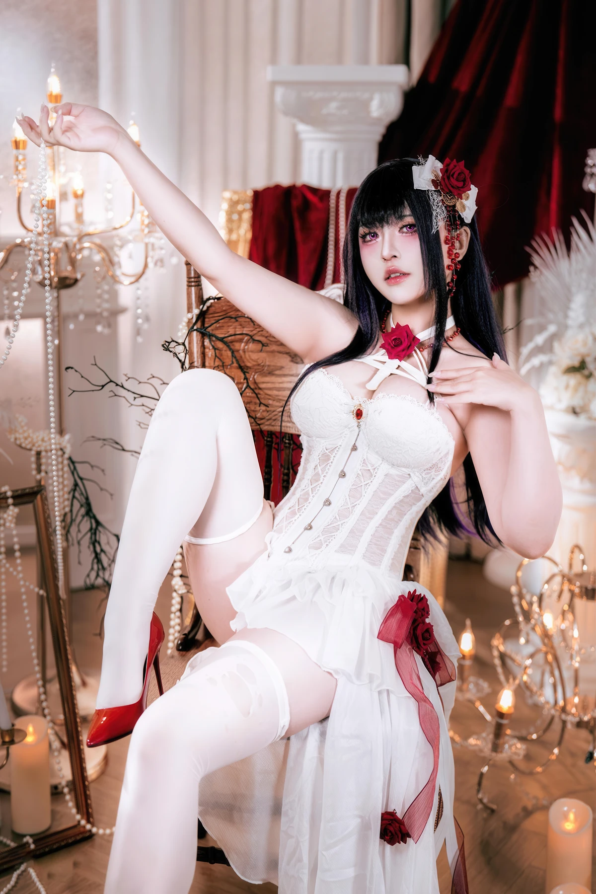 Cosplay 半半子Banbanko – Nikke胜利校花 米哈拉 羁绊锁链