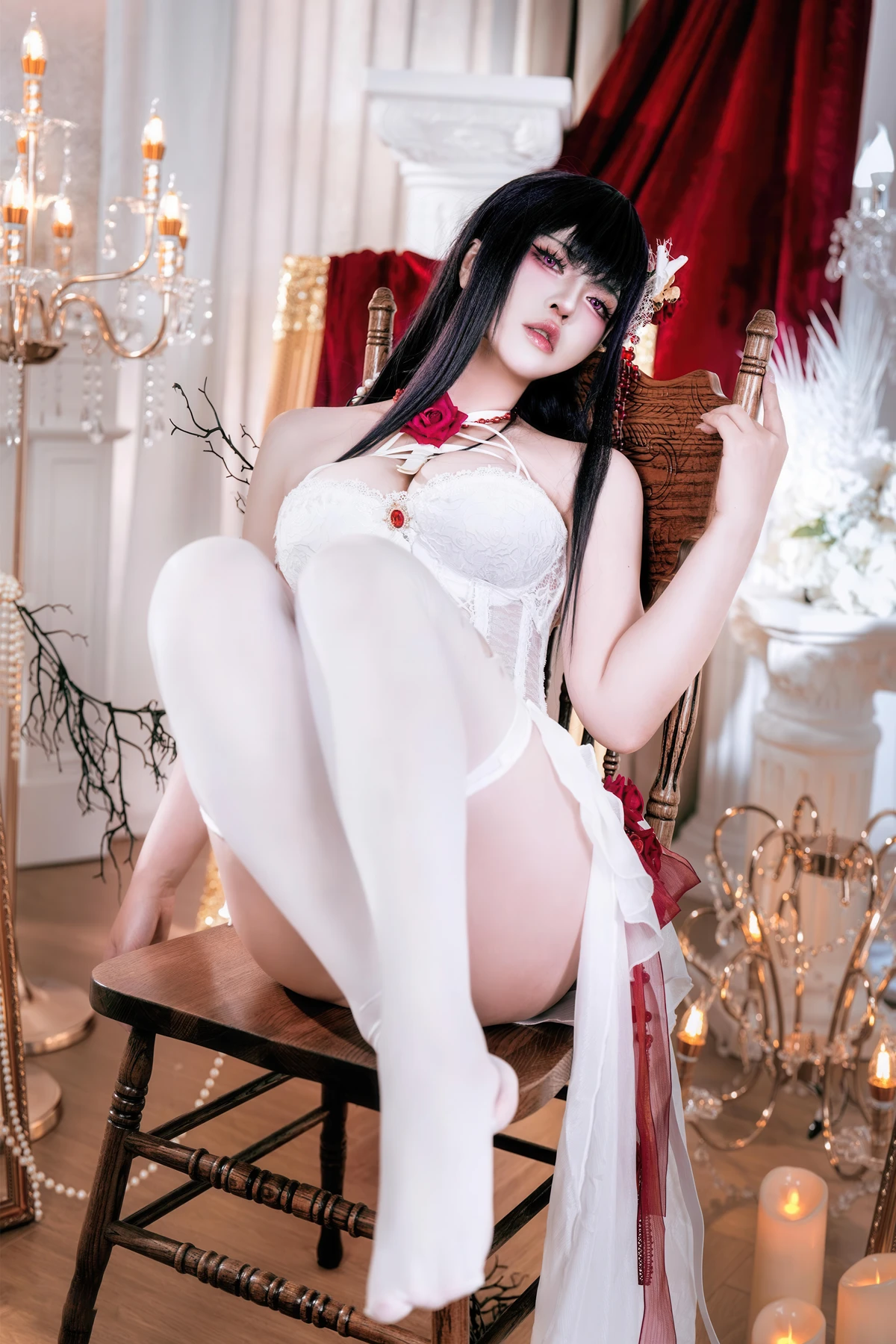 Cosplay 半半子Banbanko – Nikke胜利校花 米哈拉 羁绊锁链