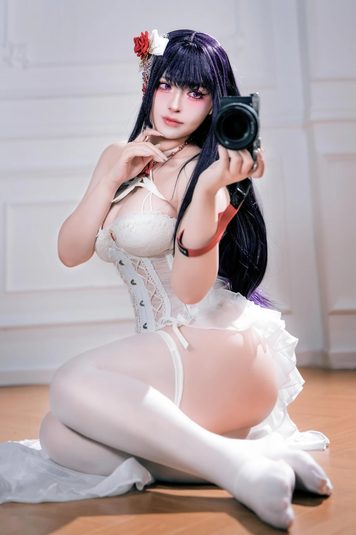 Cosplay 半半子Banbanko – Nikke胜利校花 米哈拉 羁绊锁链