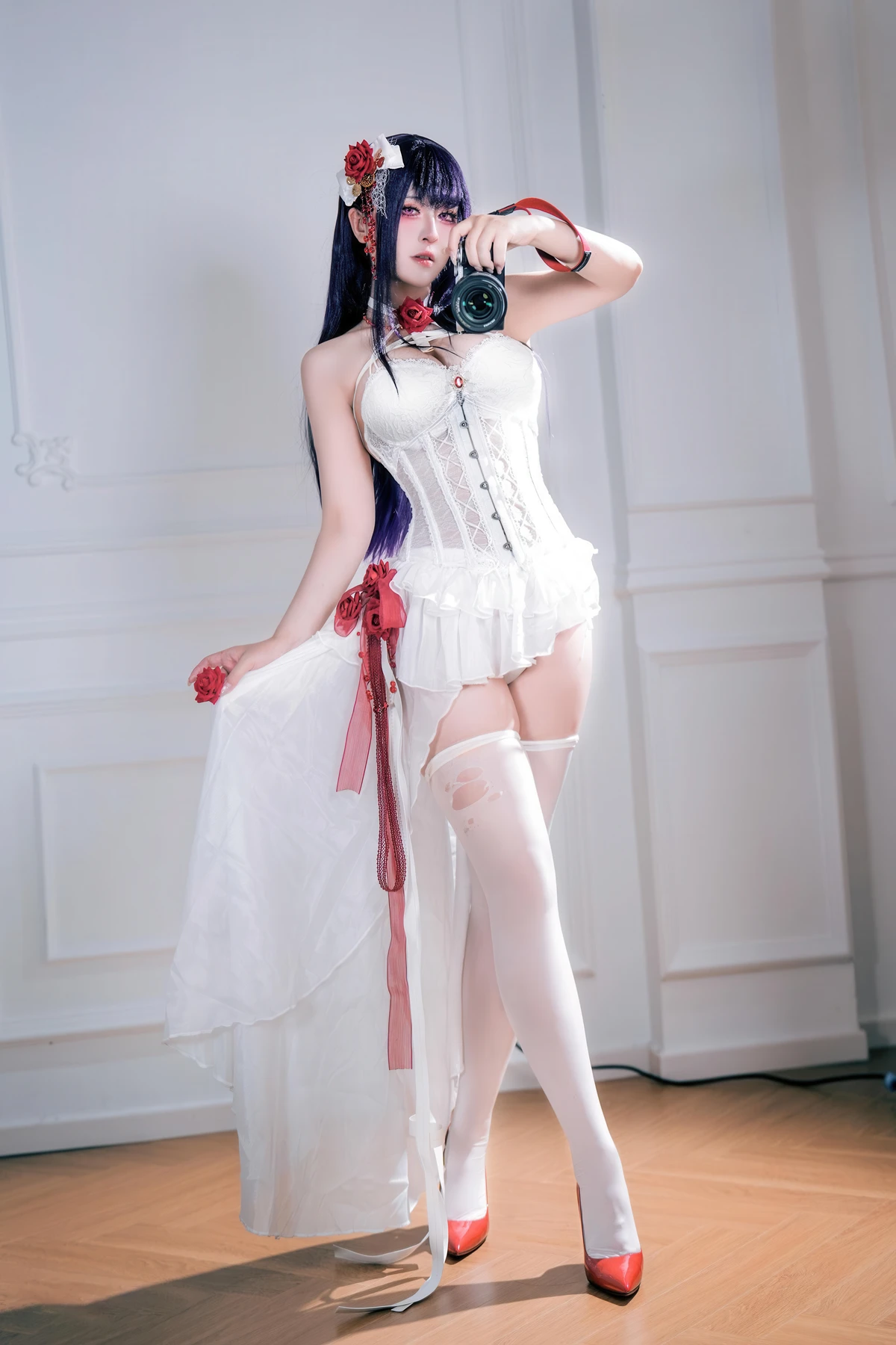 Cosplay 半半子Banbanko – Nikke胜利校花 米哈拉 羁绊锁链