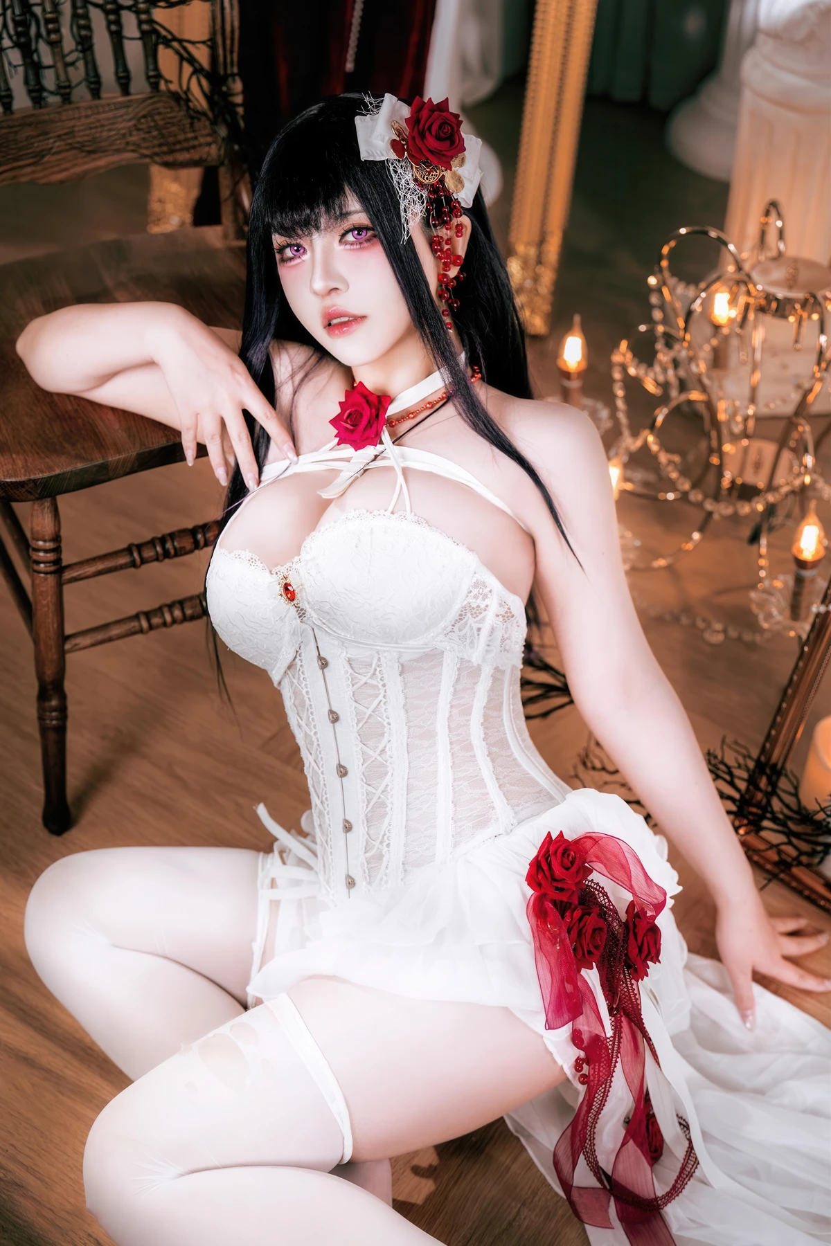 Cosplay 半半子Banbanko – Nikke胜利校花 米哈拉 羁绊锁链