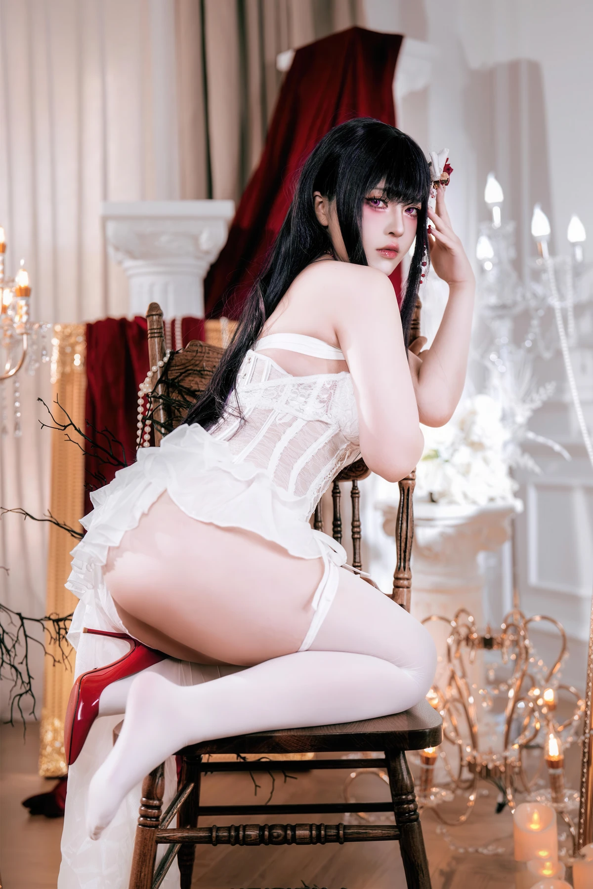Cosplay 半半子Banbanko – Nikke胜利校花 米哈拉 羁绊锁链