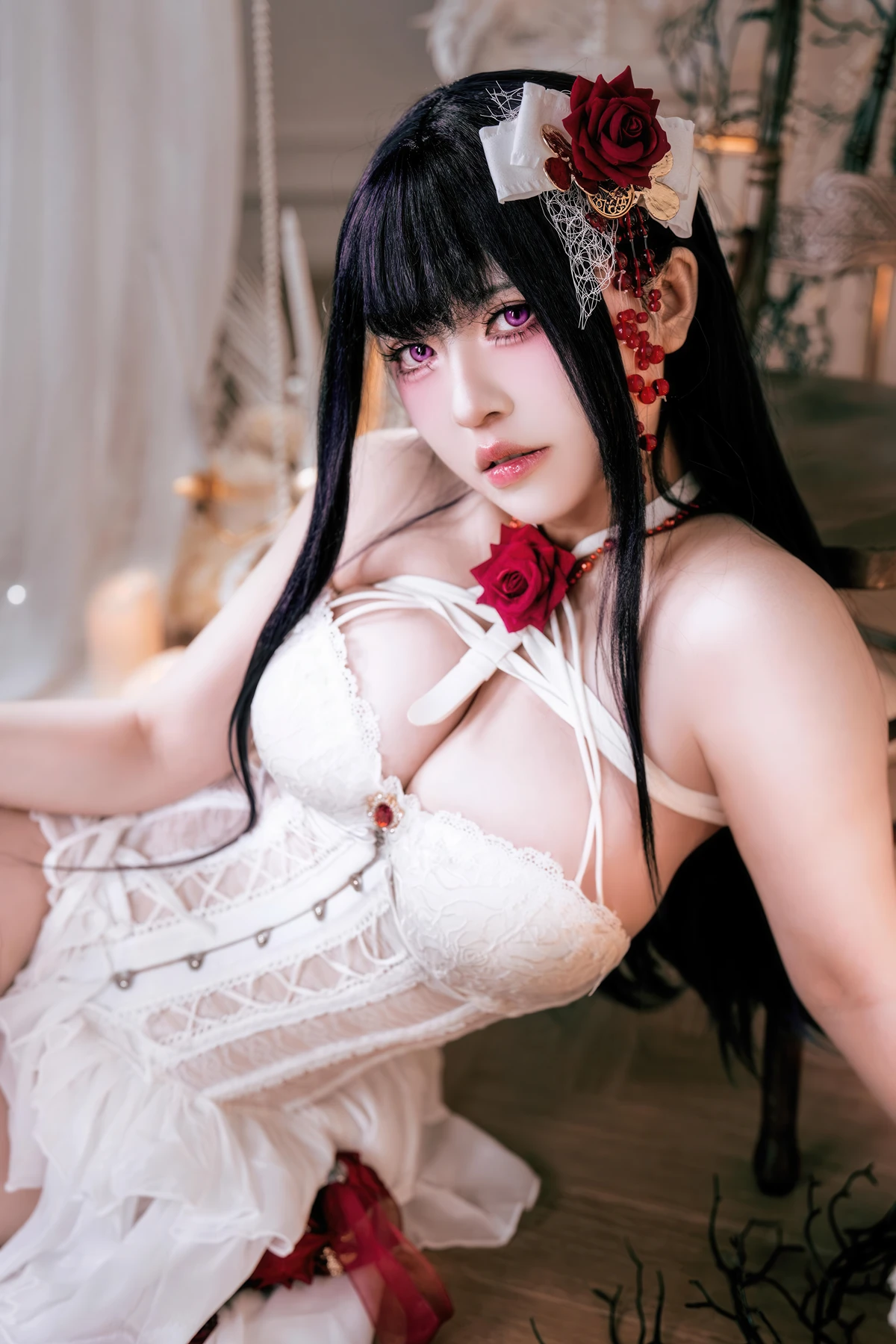 Cosplay 半半子Banbanko – Nikke胜利校花 米哈拉 羁绊锁链